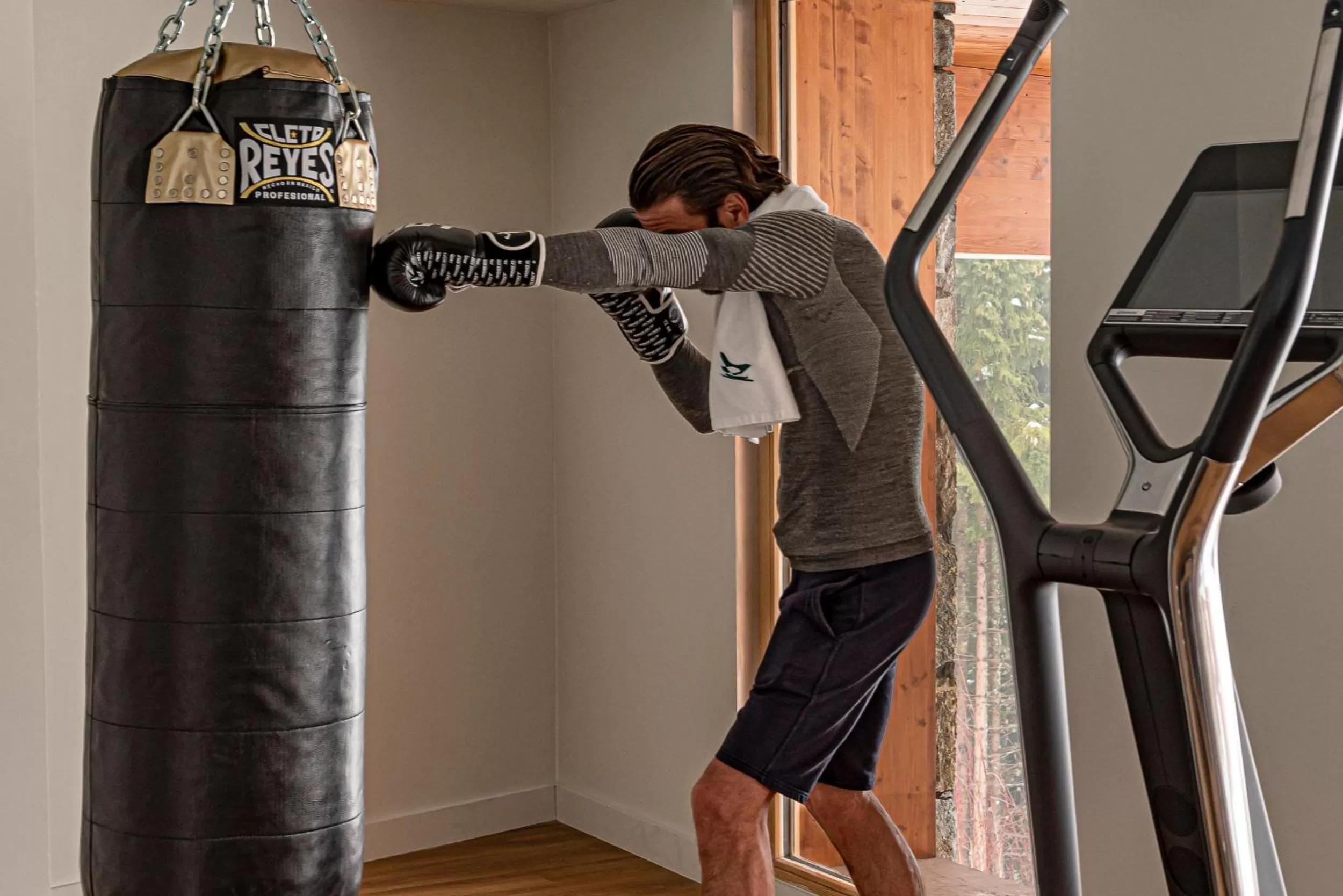 Fitness centre/facilities in Hotel Le Coucou Méribel