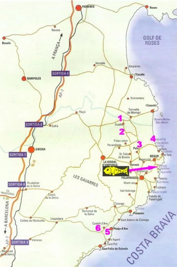 Location in Hostal Ondina