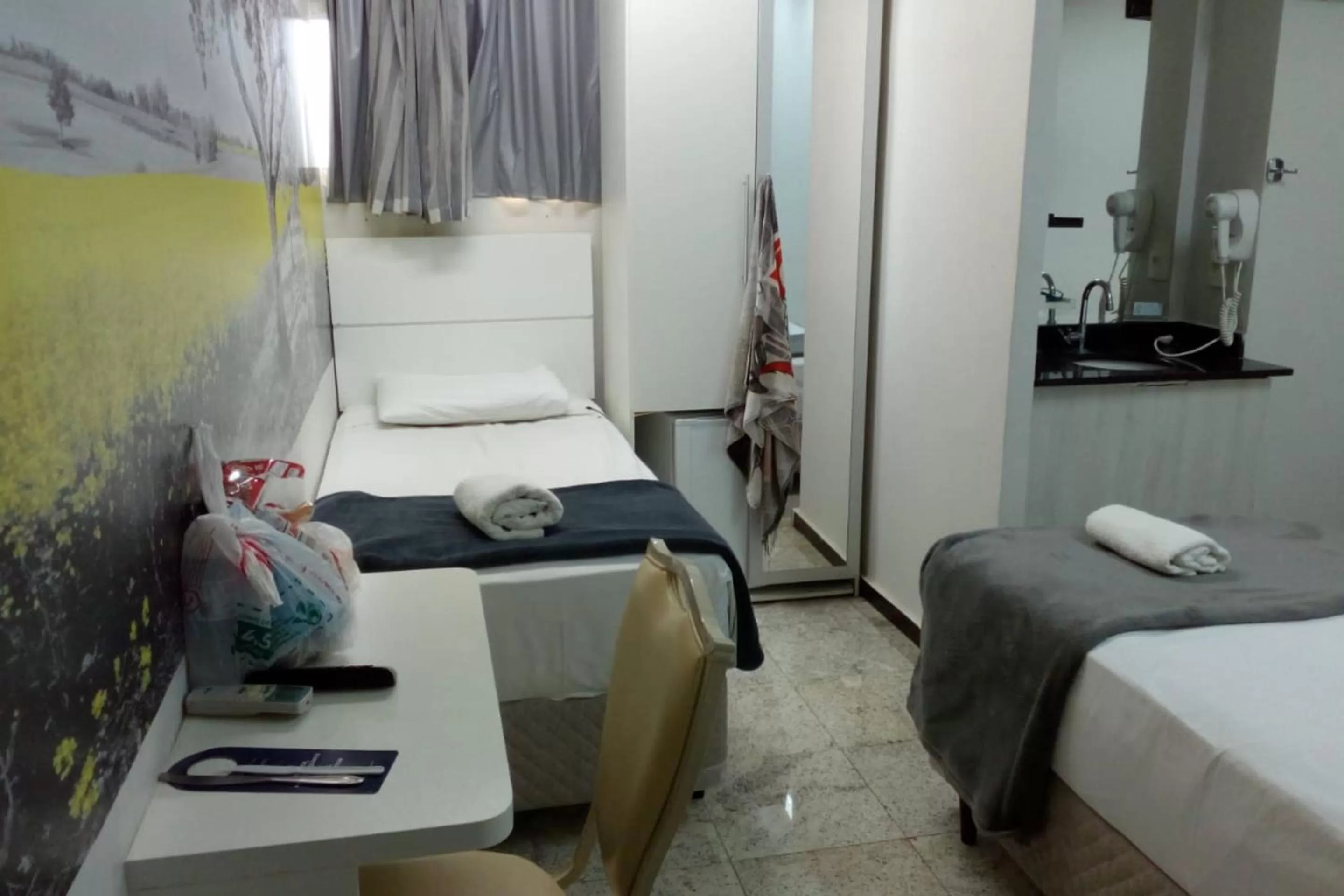 Bedroom, Bed in Compacto Hotel Alphaville Campinas