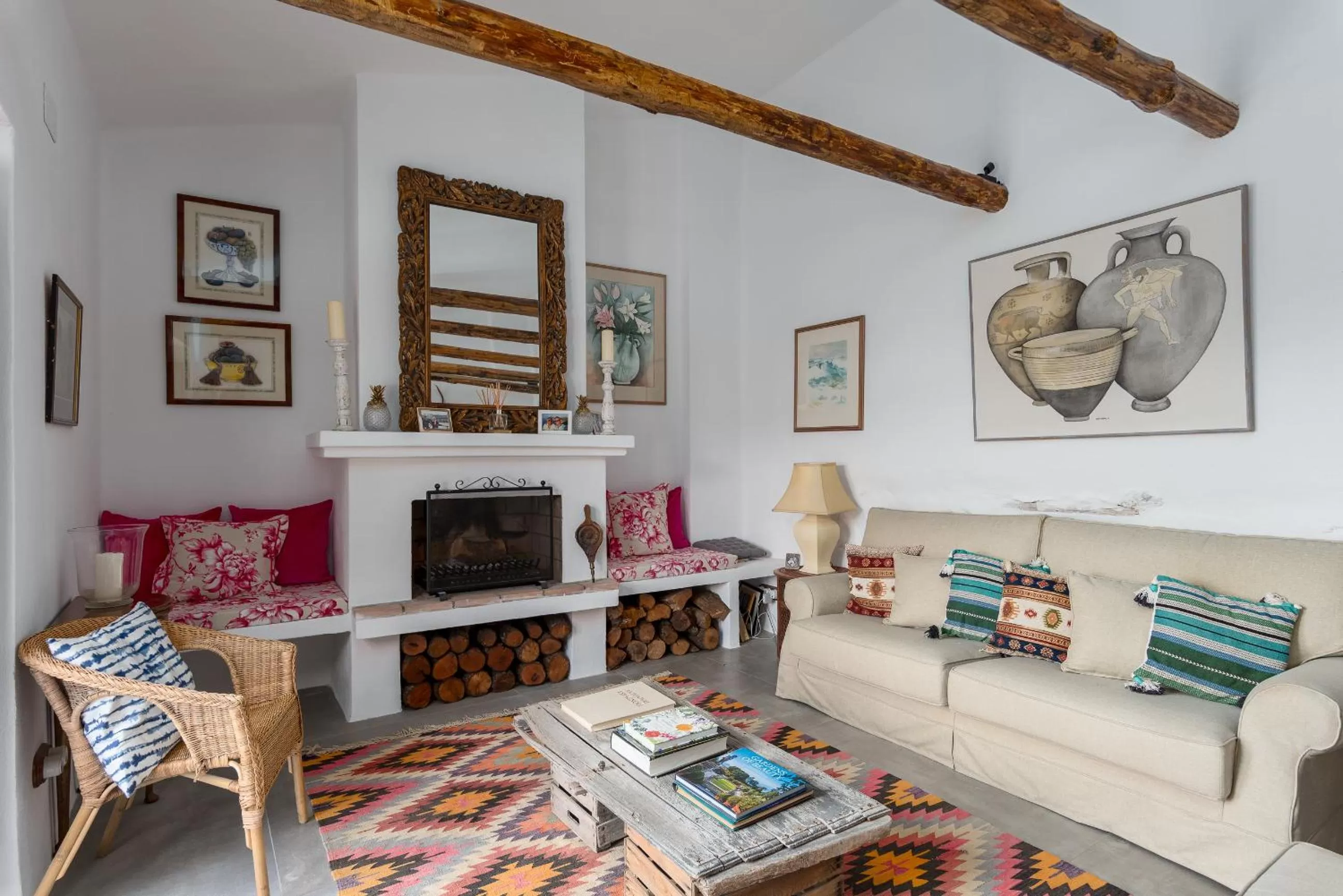 Living room in Casa Higueras