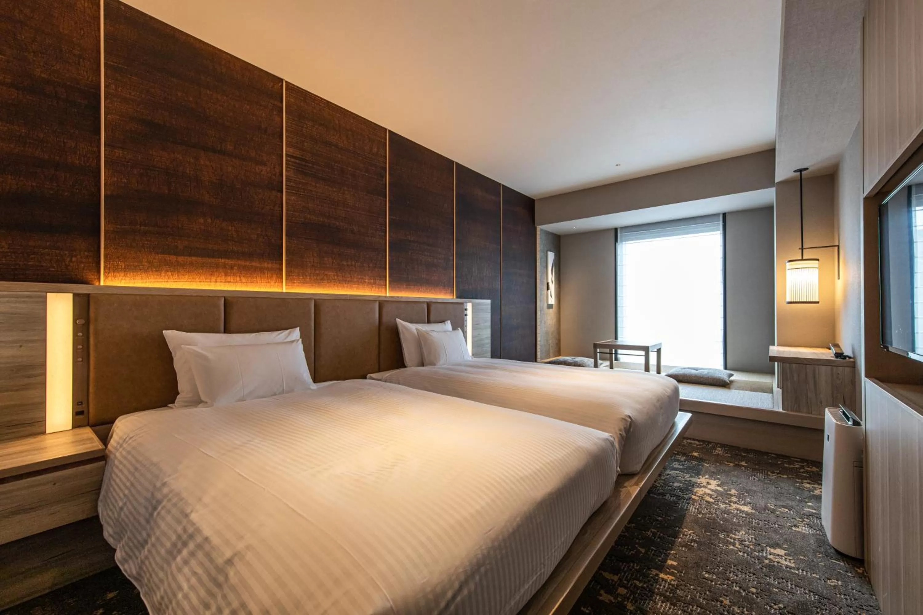 Photo of the whole room, Bed in THE BLOSSOM HAKATA Premier