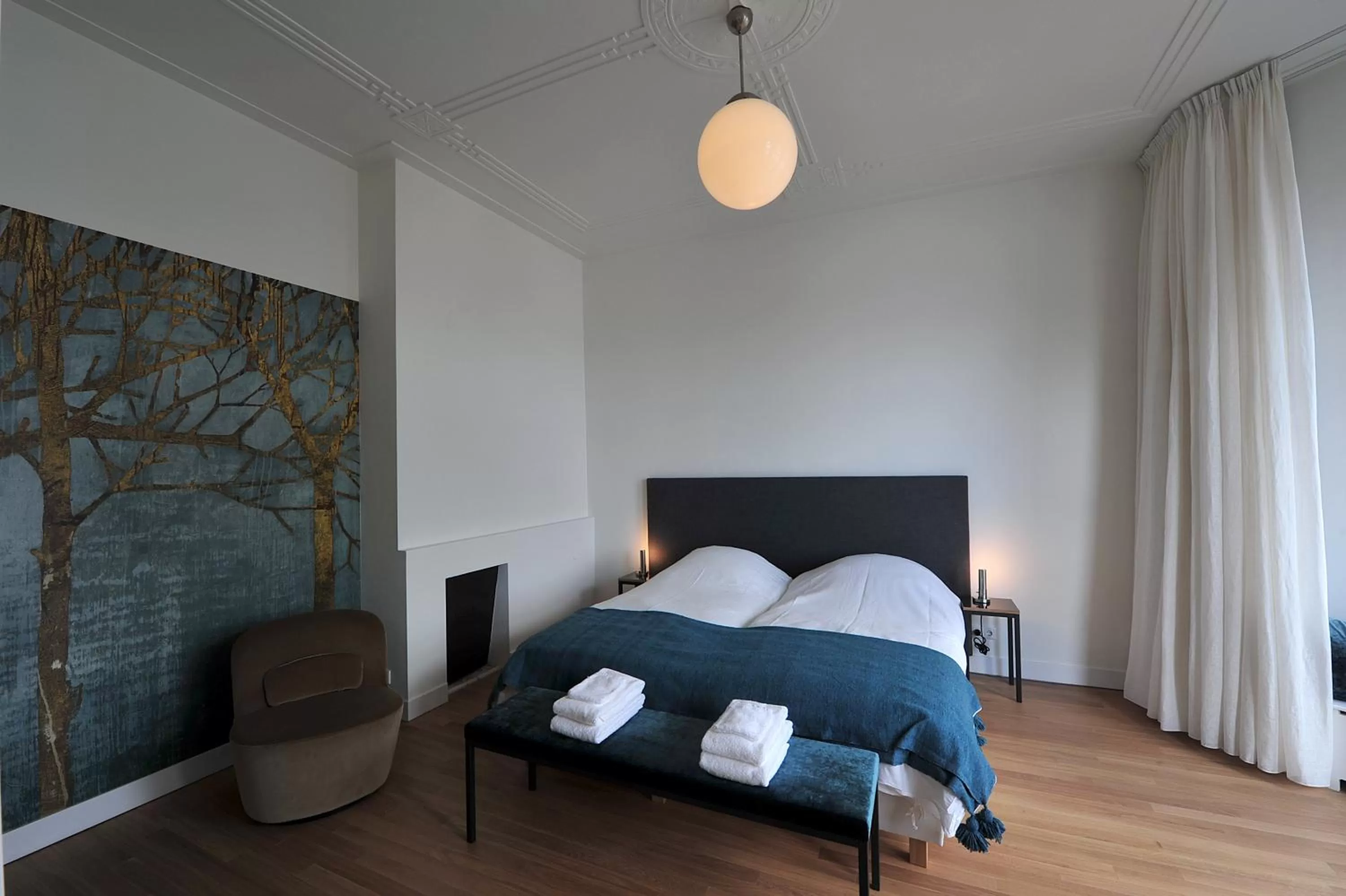 Bed in Boetiek Hotel Kampen