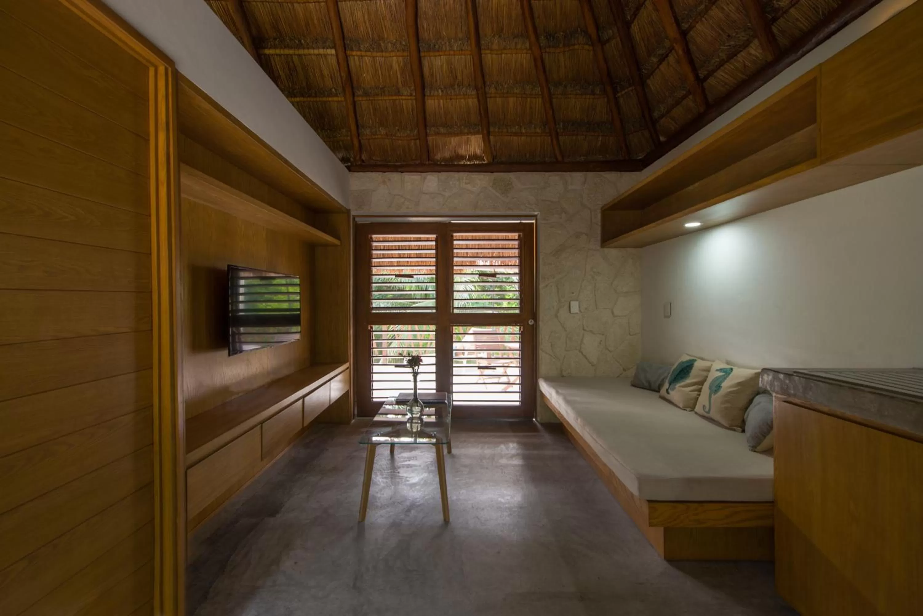 Living room, Bed in Prana Boutique Hotel Tulum