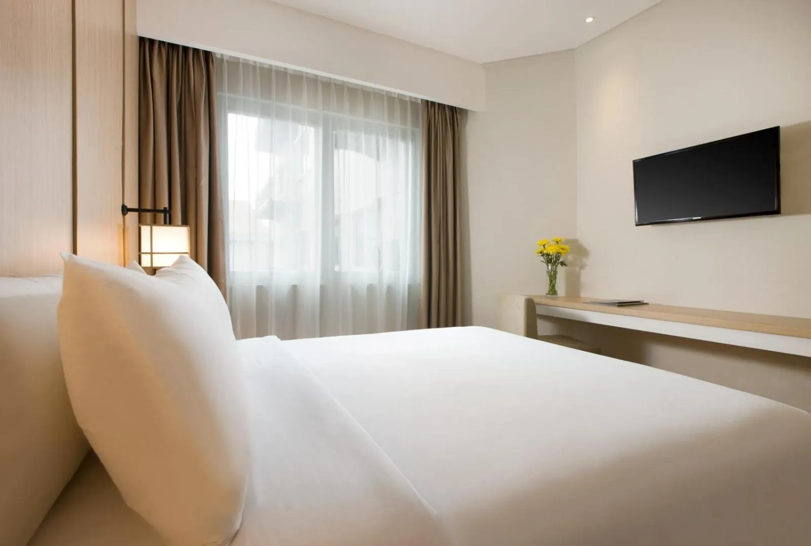 Bedroom, Bed in Hotel Santika Mega City Bekasi