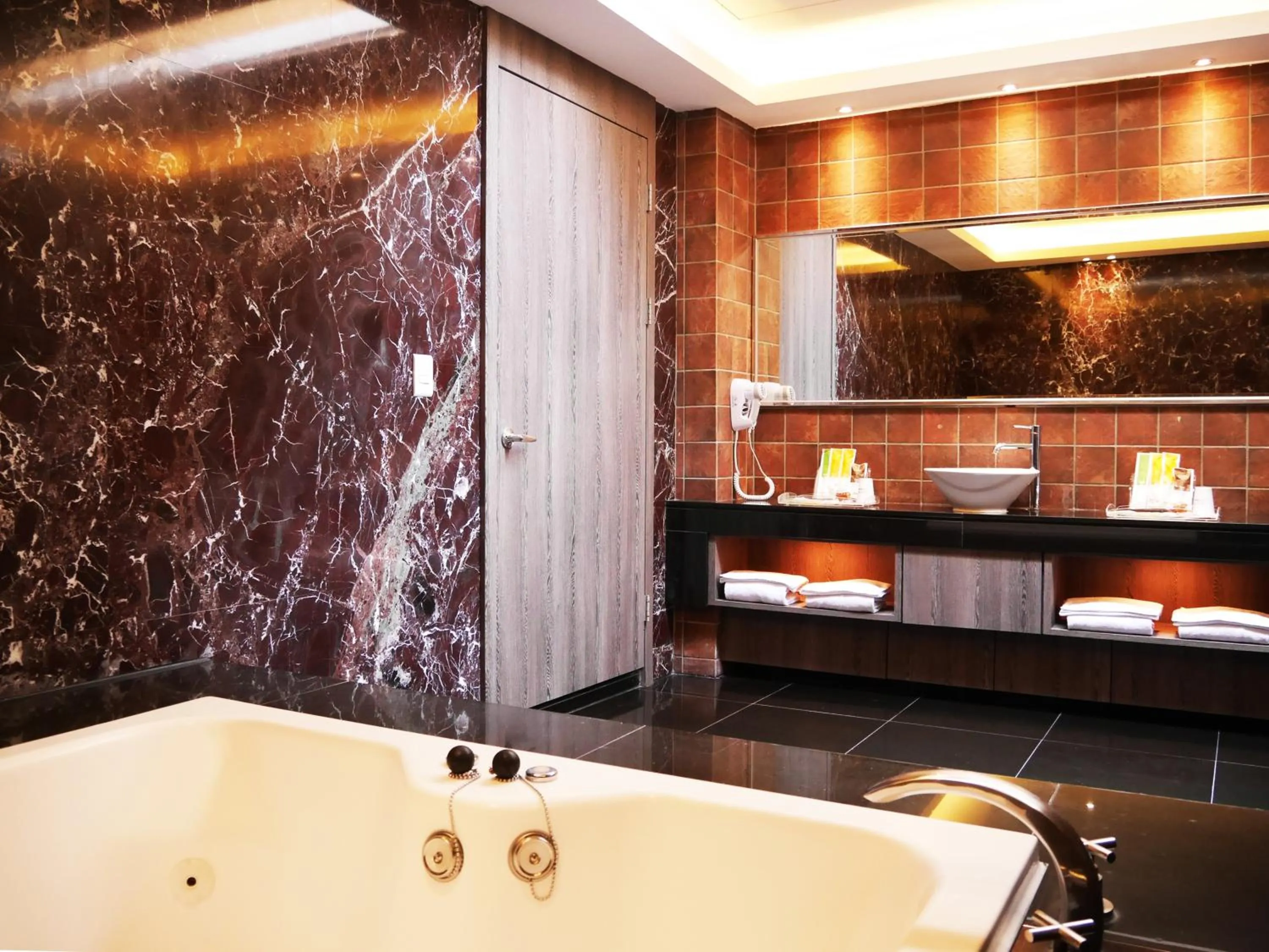 Bathroom in Refinement Motel