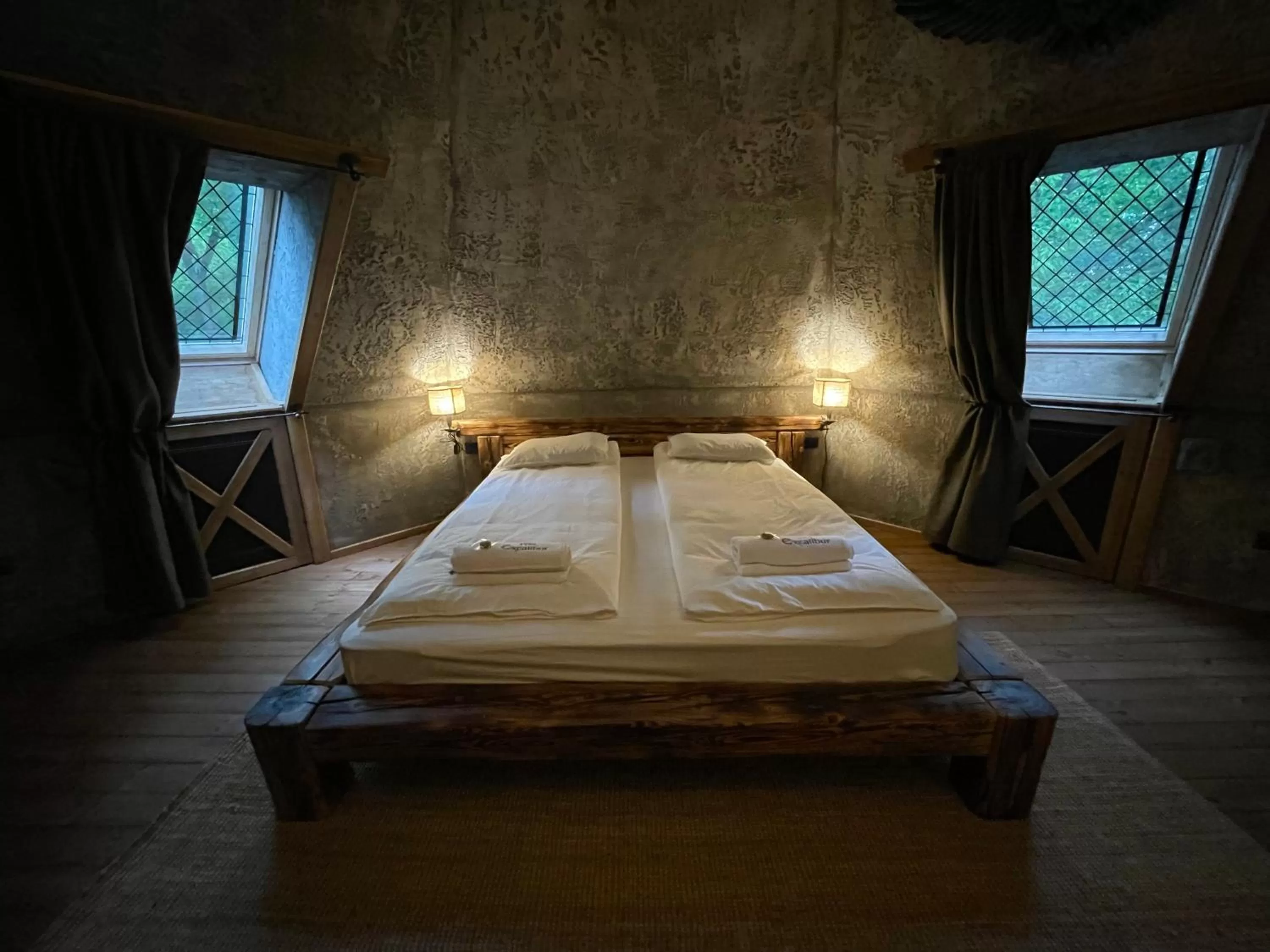 Bed in Excalibur miniHotel