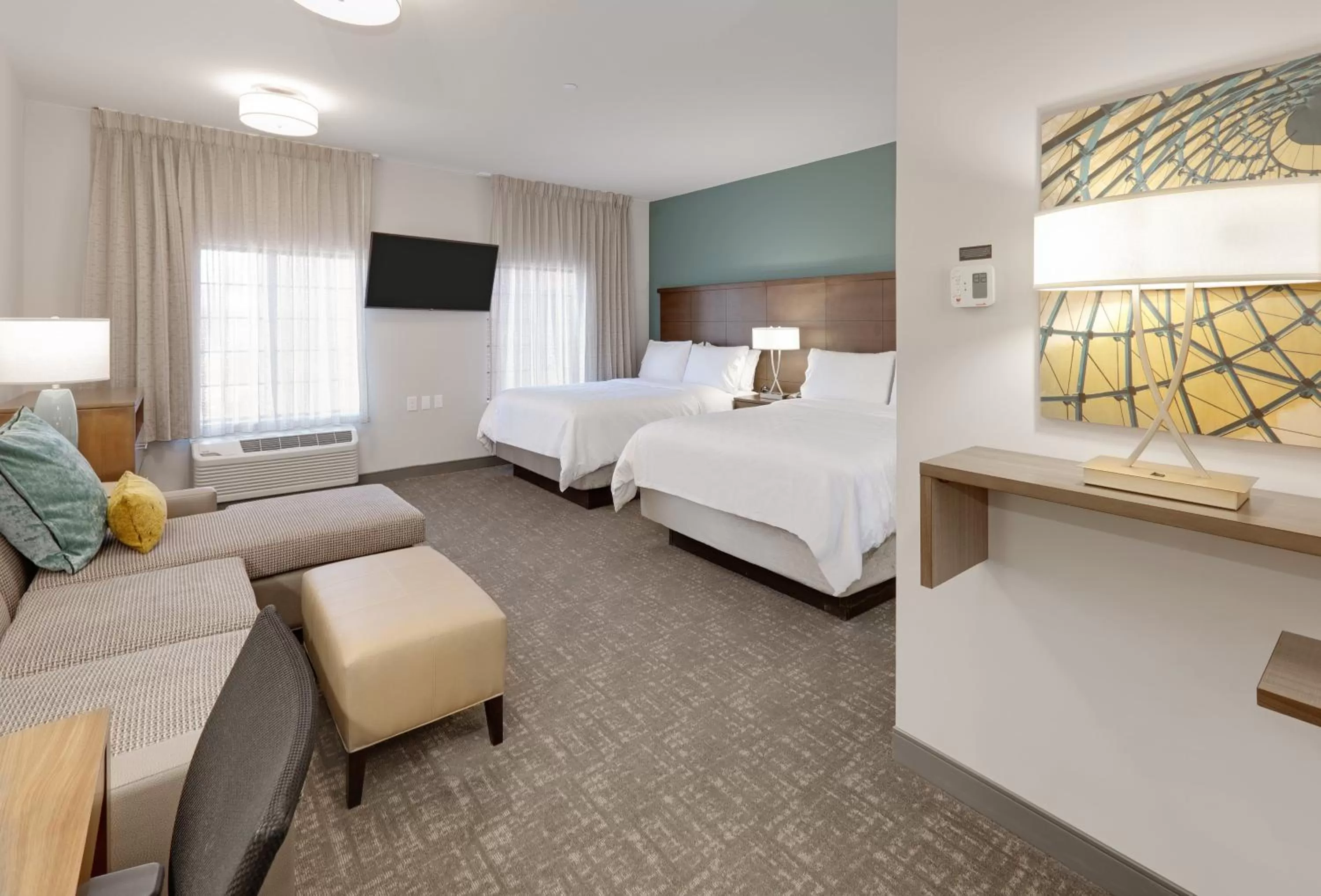 Photo of the whole room, Bed in Staybridge Suites - Oklahoma City - Downtown by IHG