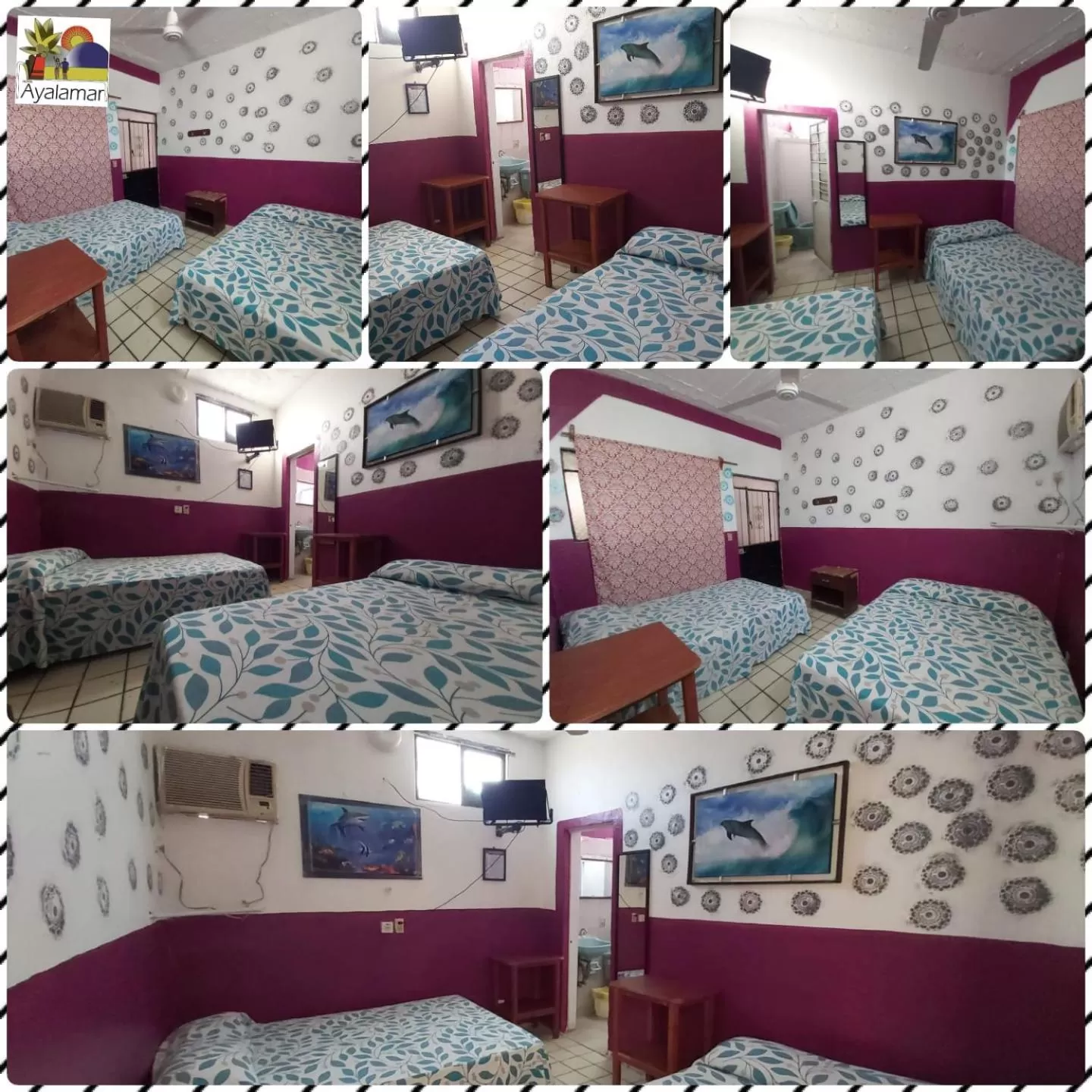 Bed in Hotel Ayalamar Manzanillo