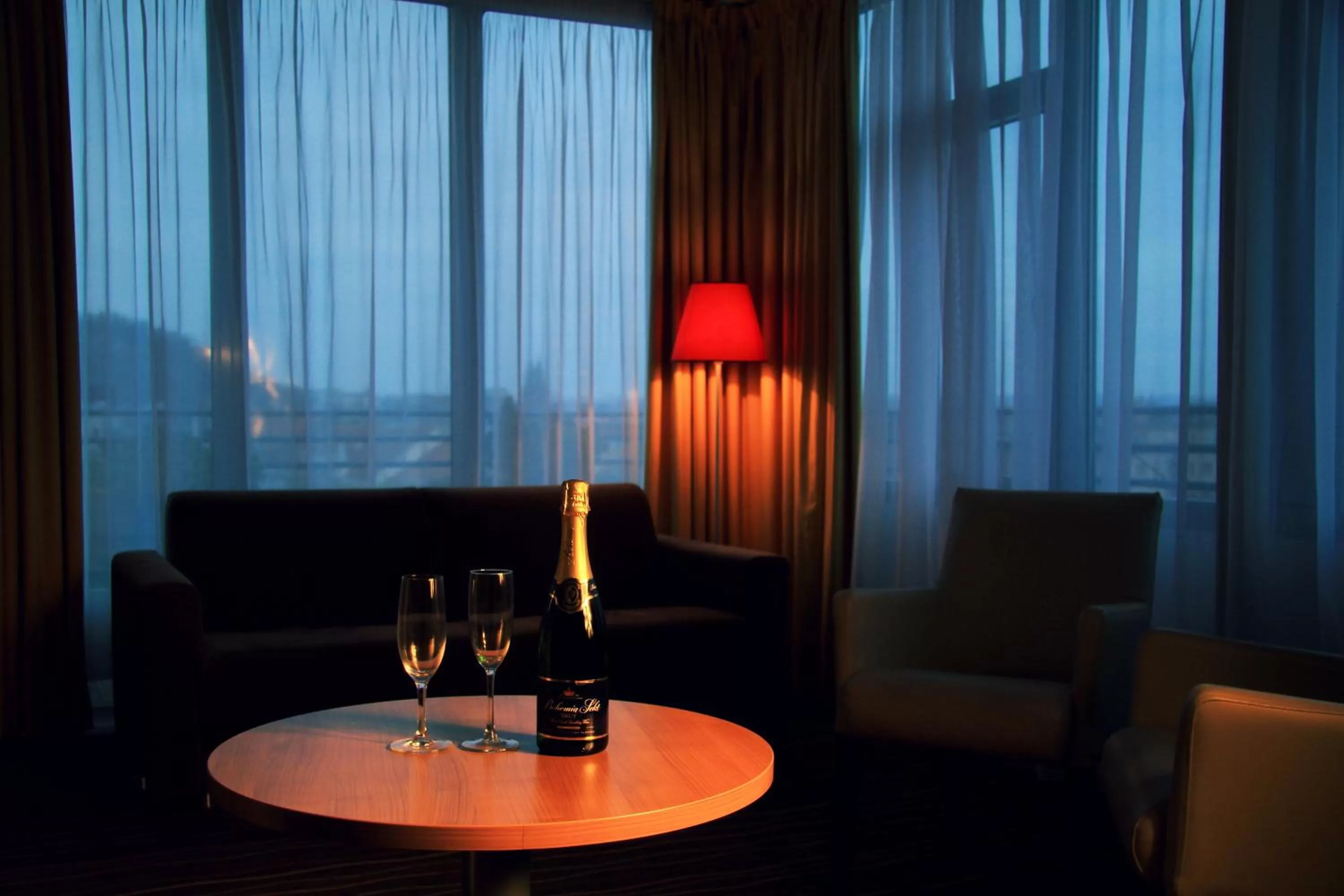 Seating area in Akcent hotel