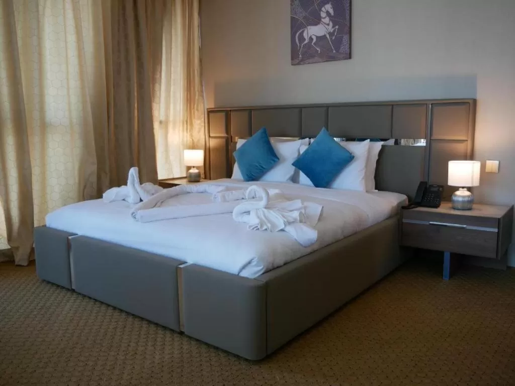 Bed in Panorama Hotel Kuwait