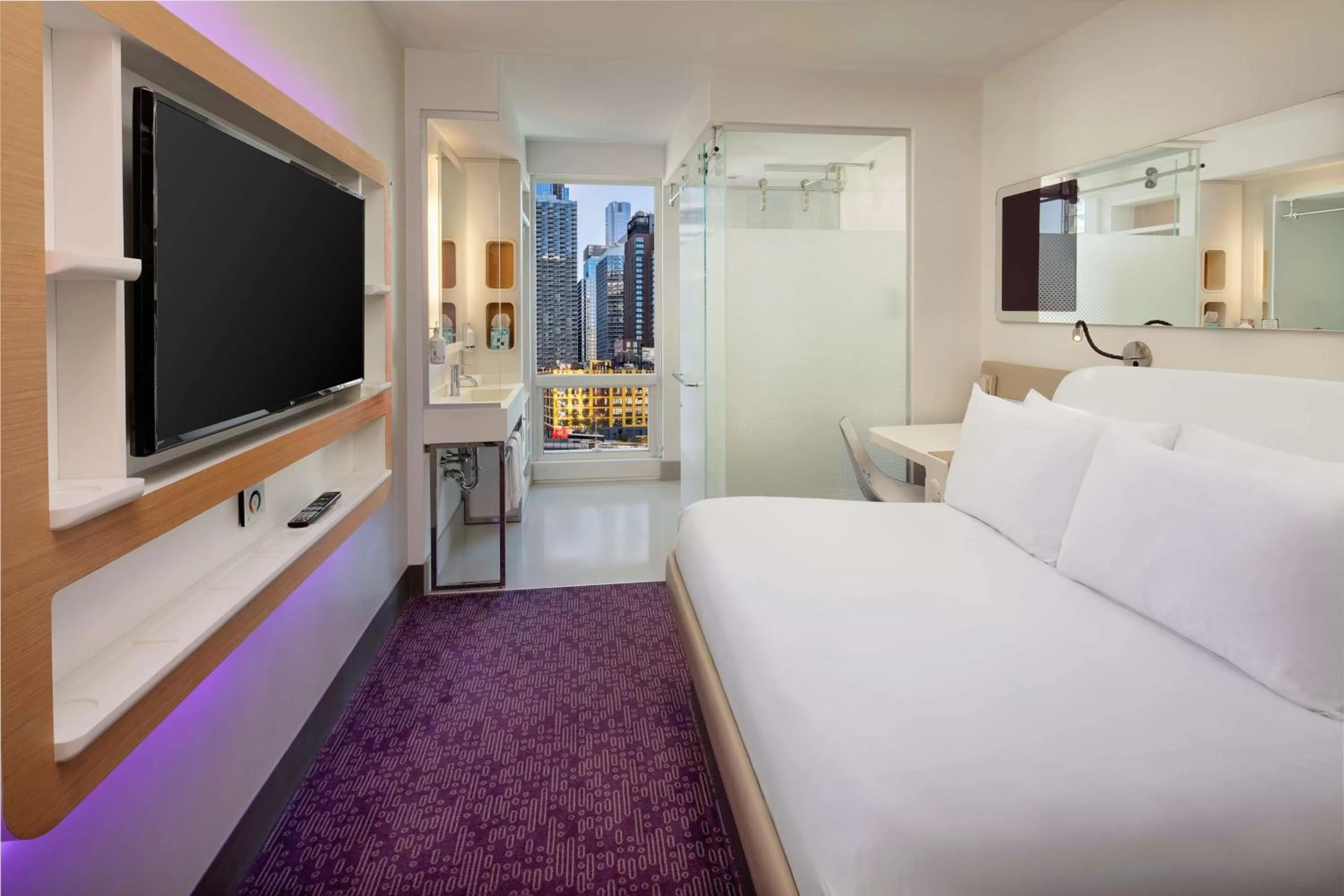 Bedroom, Bed in YOTEL New York Times Square