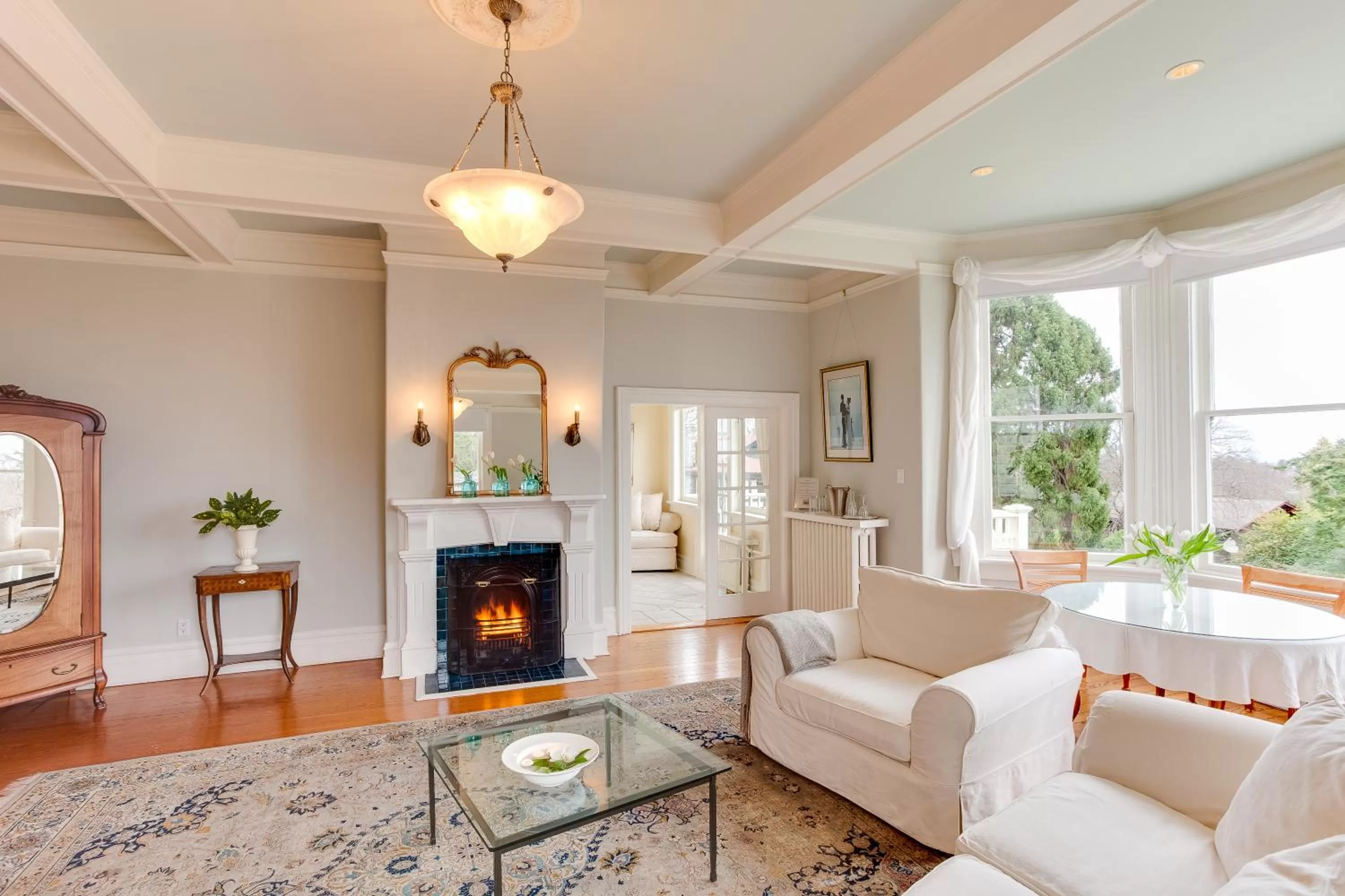 Seating area in Fairholme Manor Inn