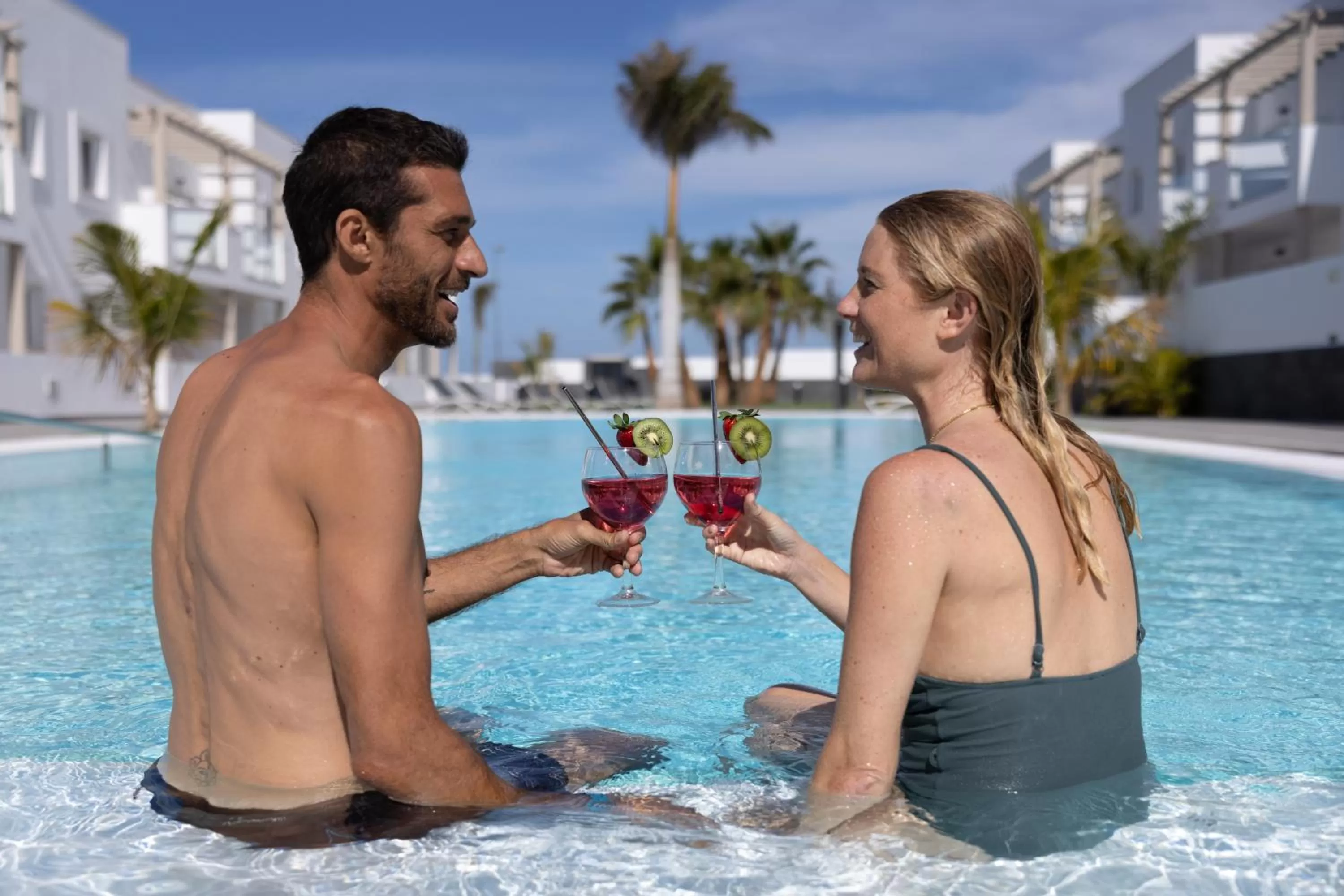 Swimming Pool in Island Home Fuerteventura