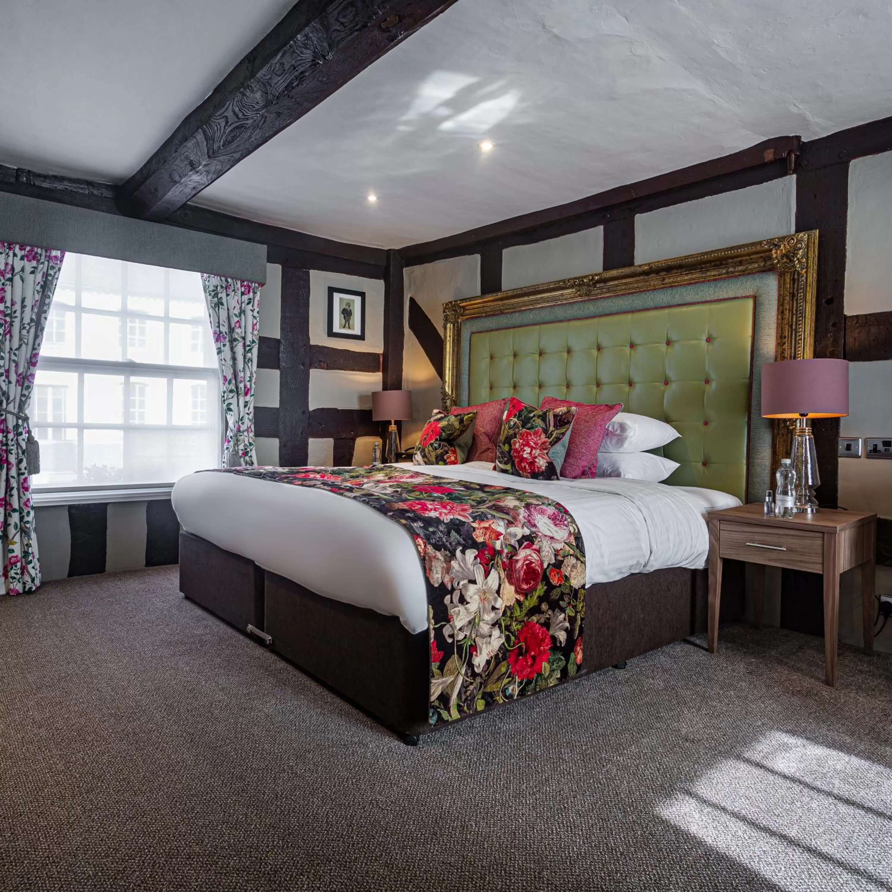 Bedroom, Bed in The Feathers Hotel, Ledbury - The Coaching Inn Group