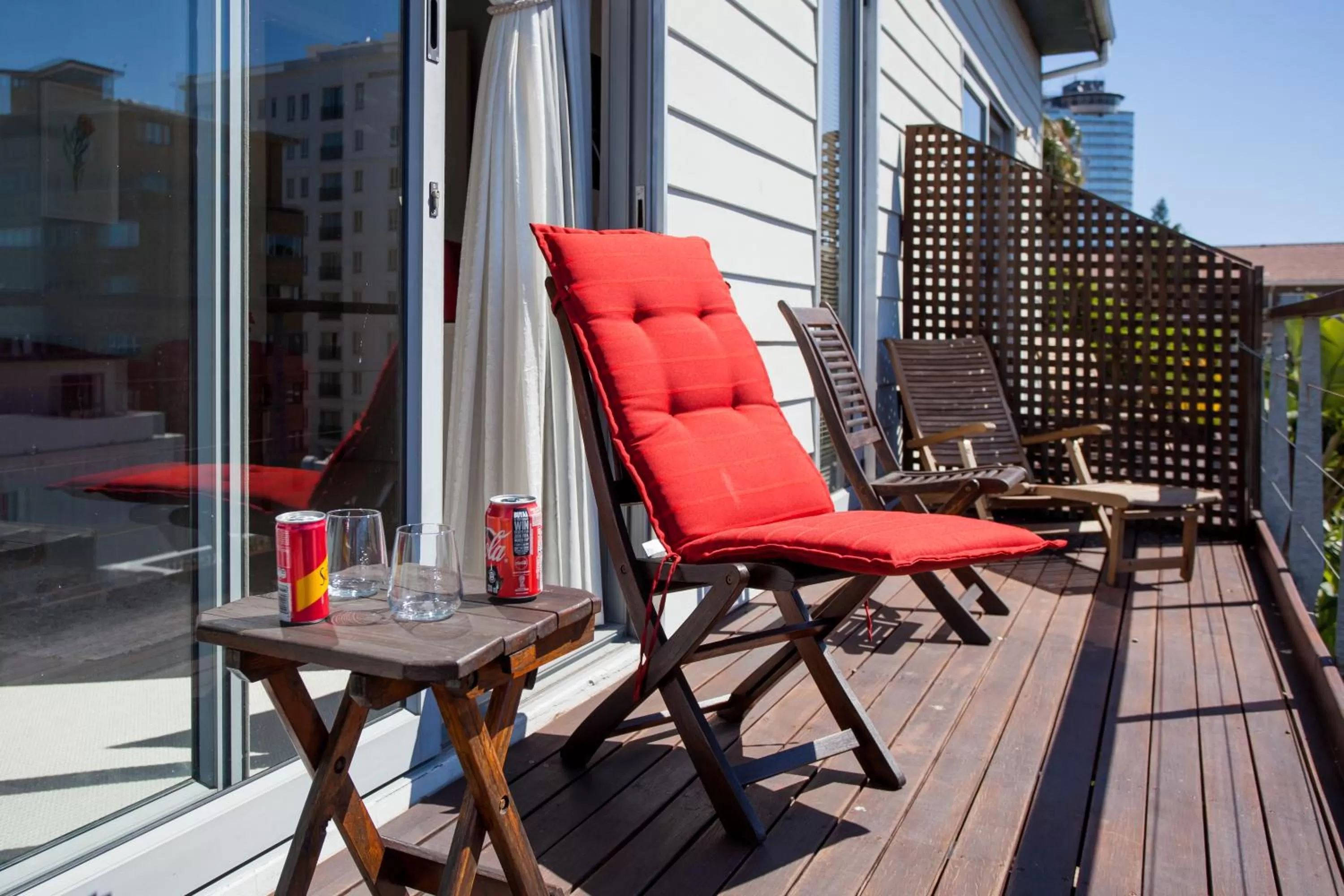 Pool view in The One 8 Hotel in Green Point - Solar Power