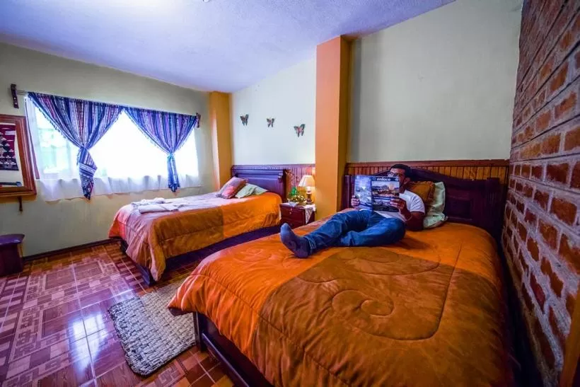 Bed in Hotel Donde Ivan