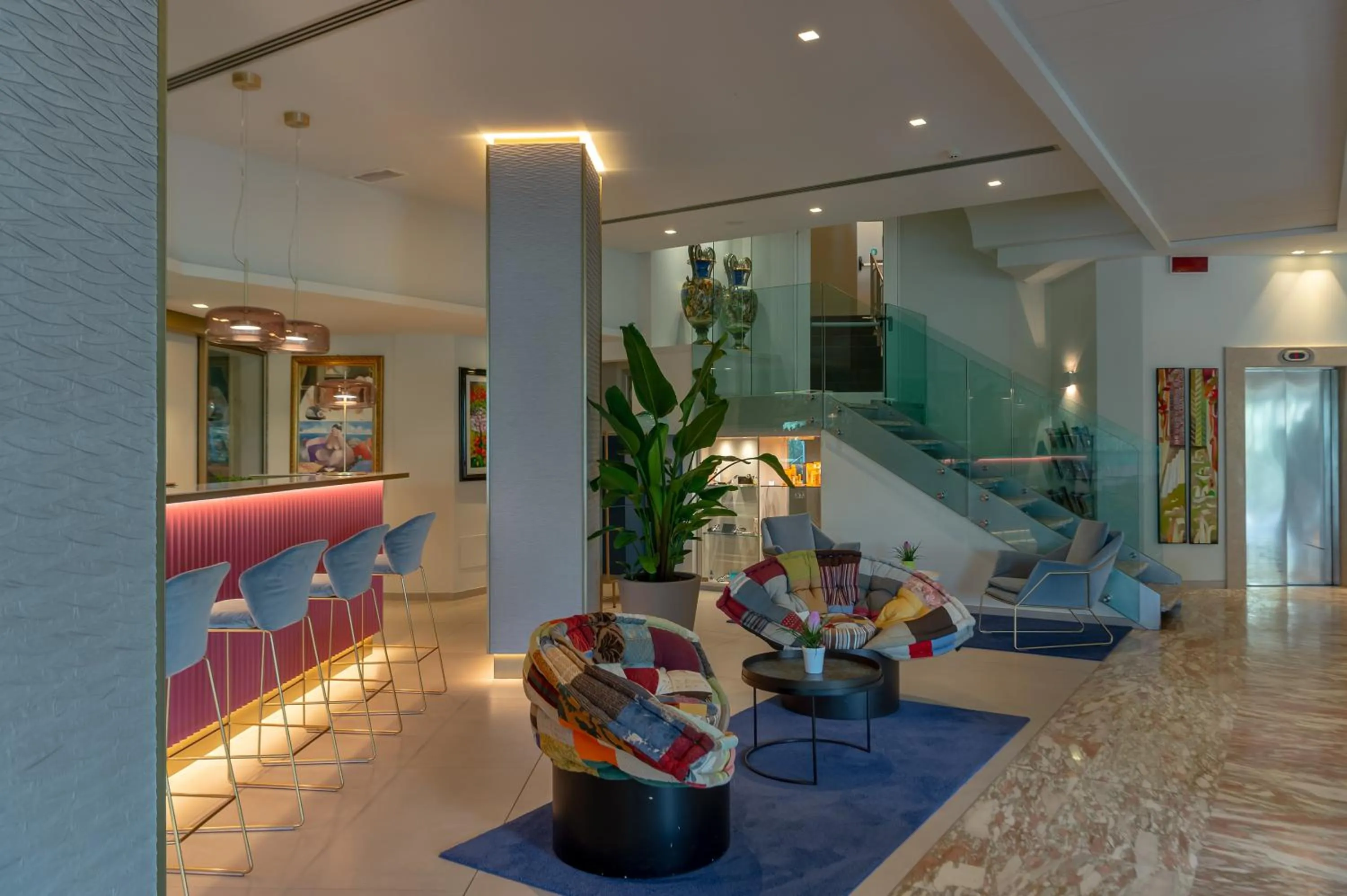 Lobby or reception in Olivi Hotel & Natural Spa