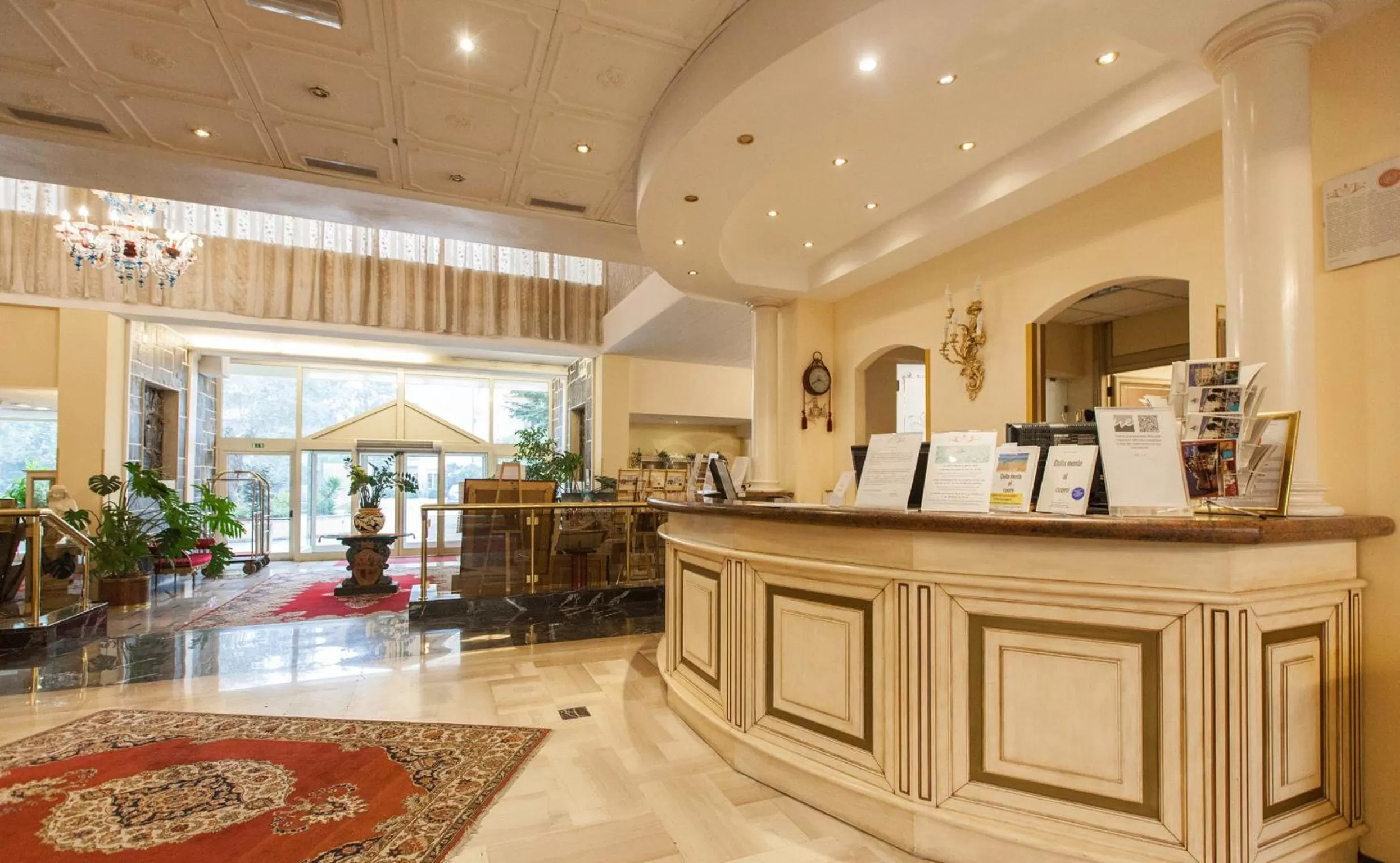Lobby or reception in Hotel Terme Helvetia