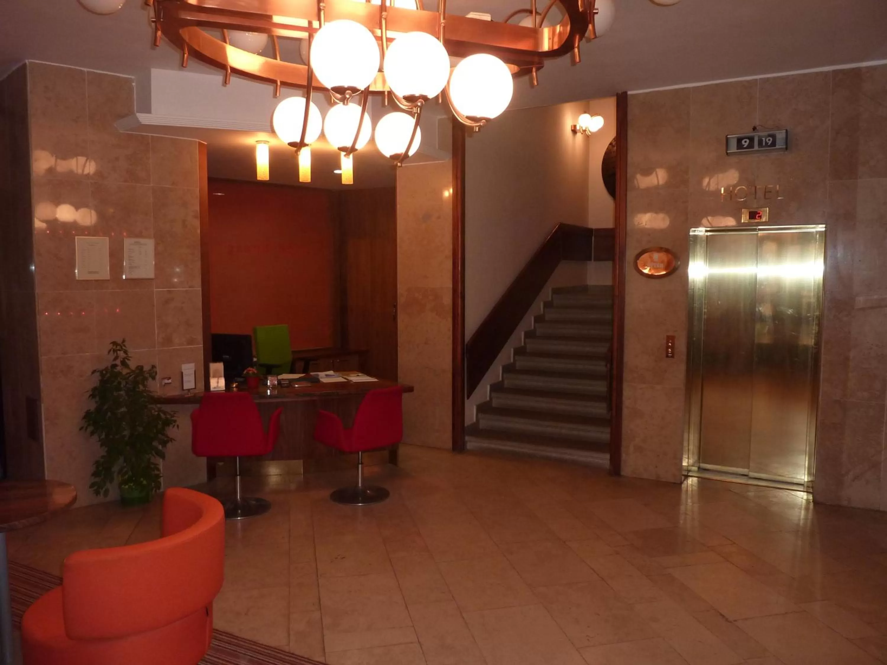 Lobby or reception in Grandhotel Garni
