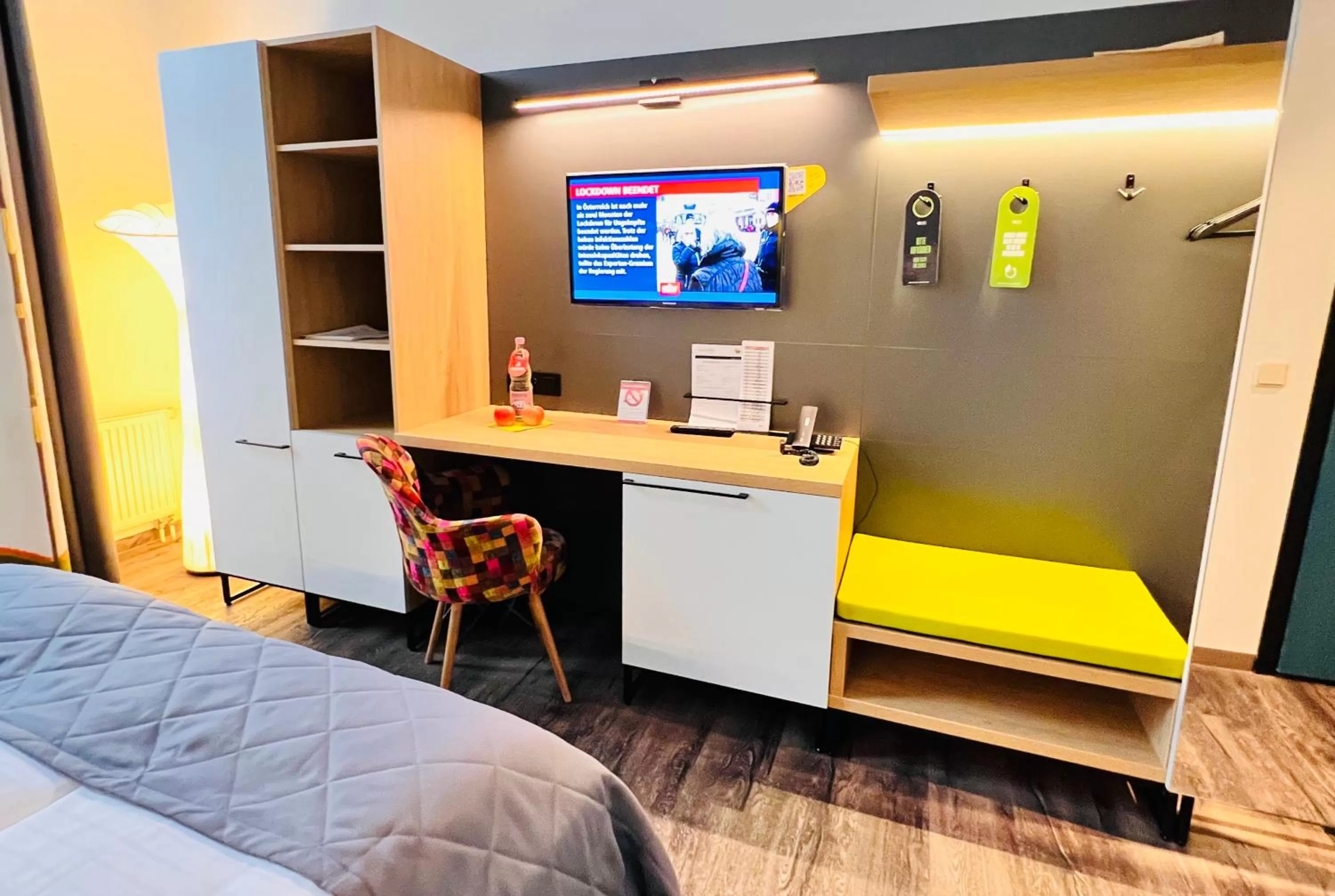 TV and multimedia, Bed in artHOTEL Magdeburg