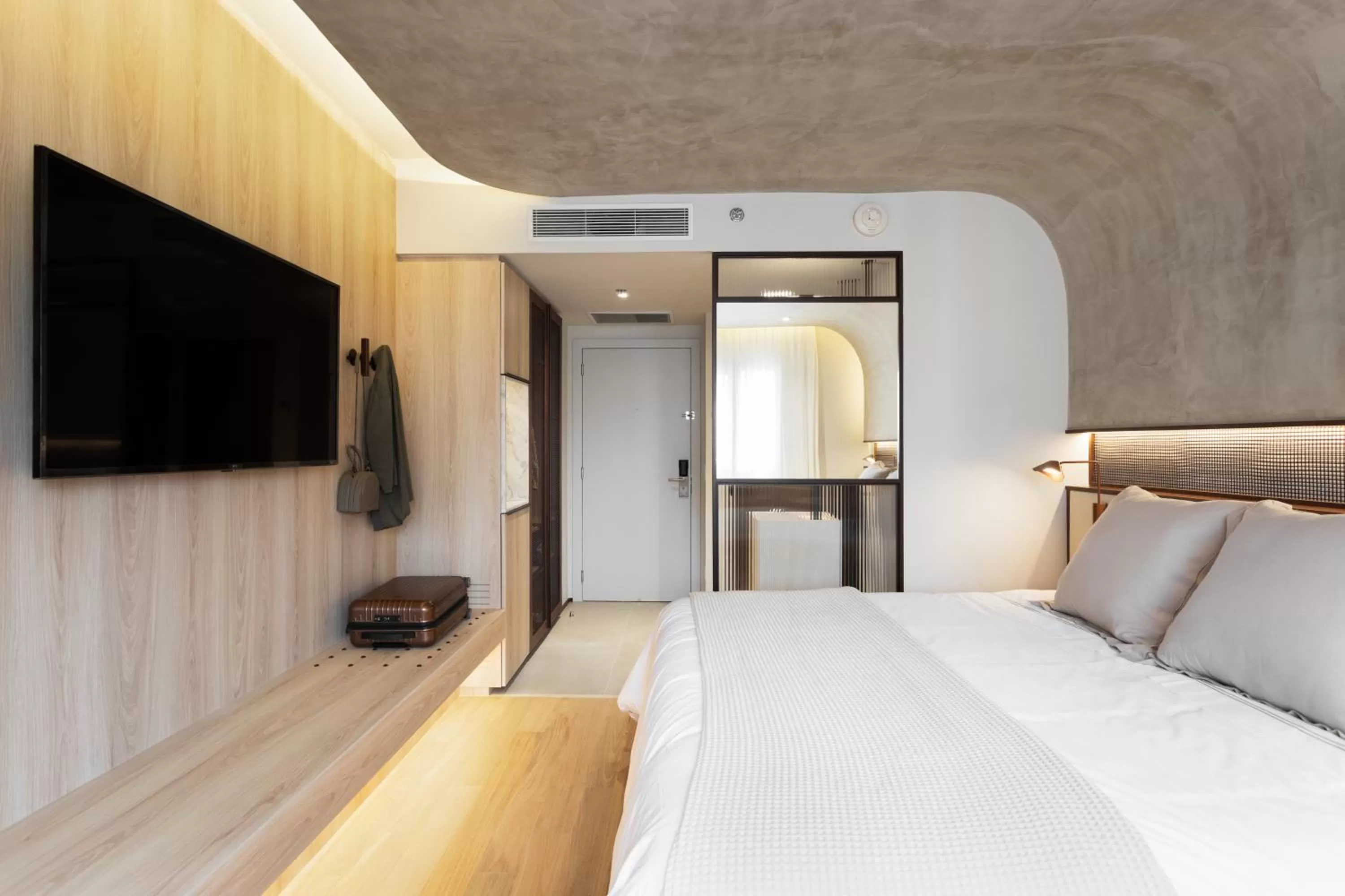 View (from property/room), Bed in QOYA Hotel Curitiba, Curio Collection by Hilton