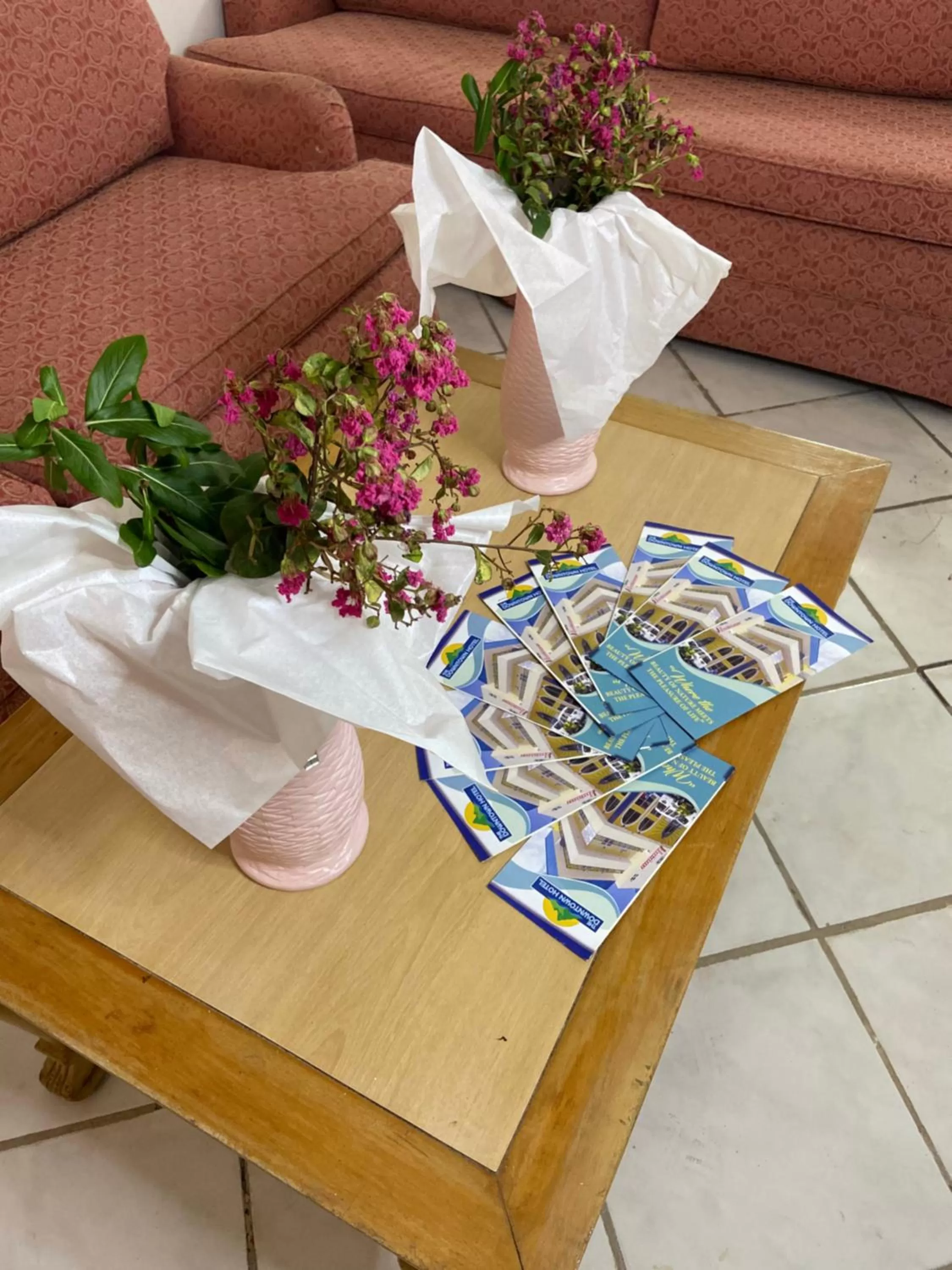 Seating area in The Downtown Hotel