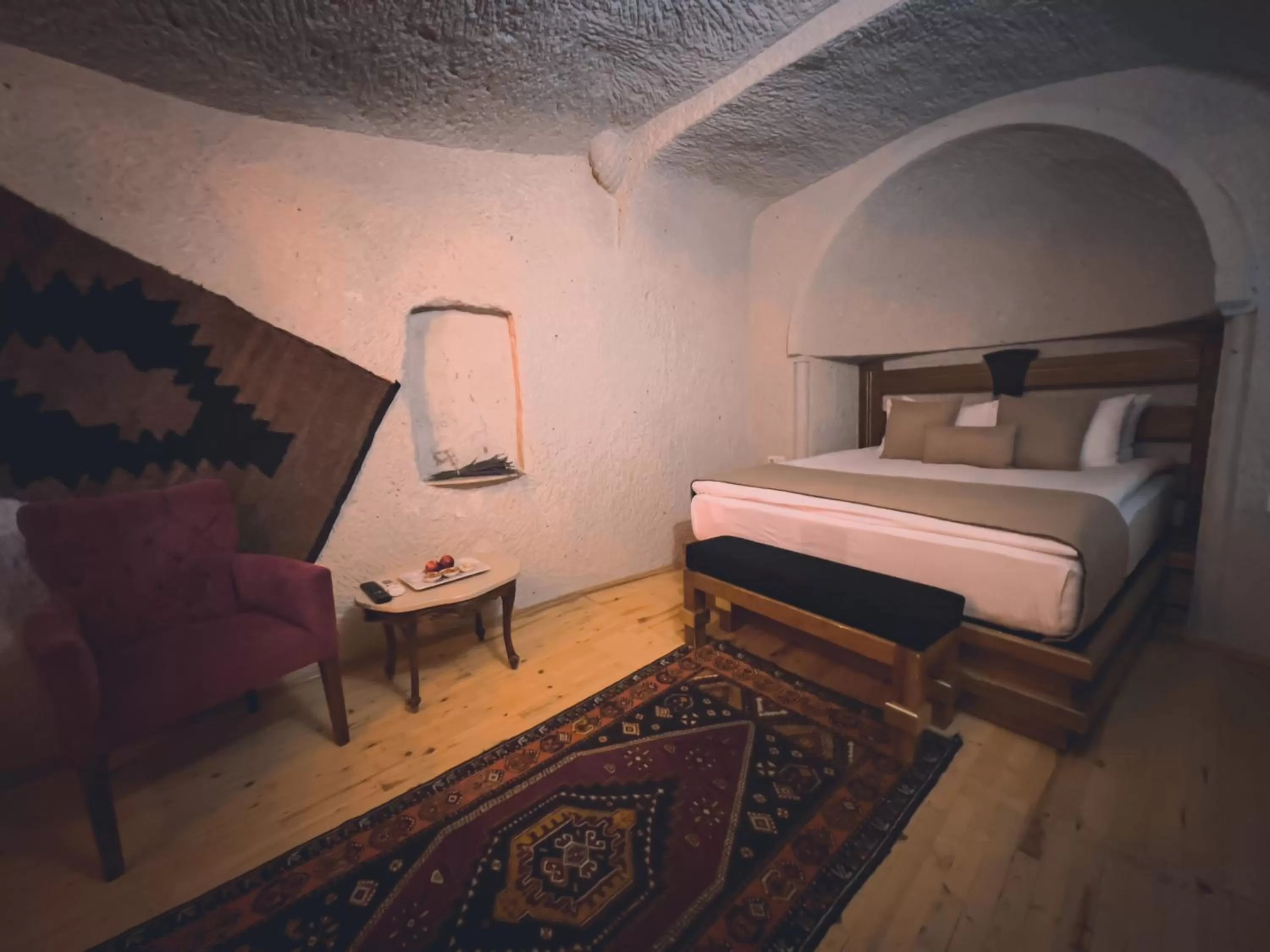 Bed in Local Cave House
