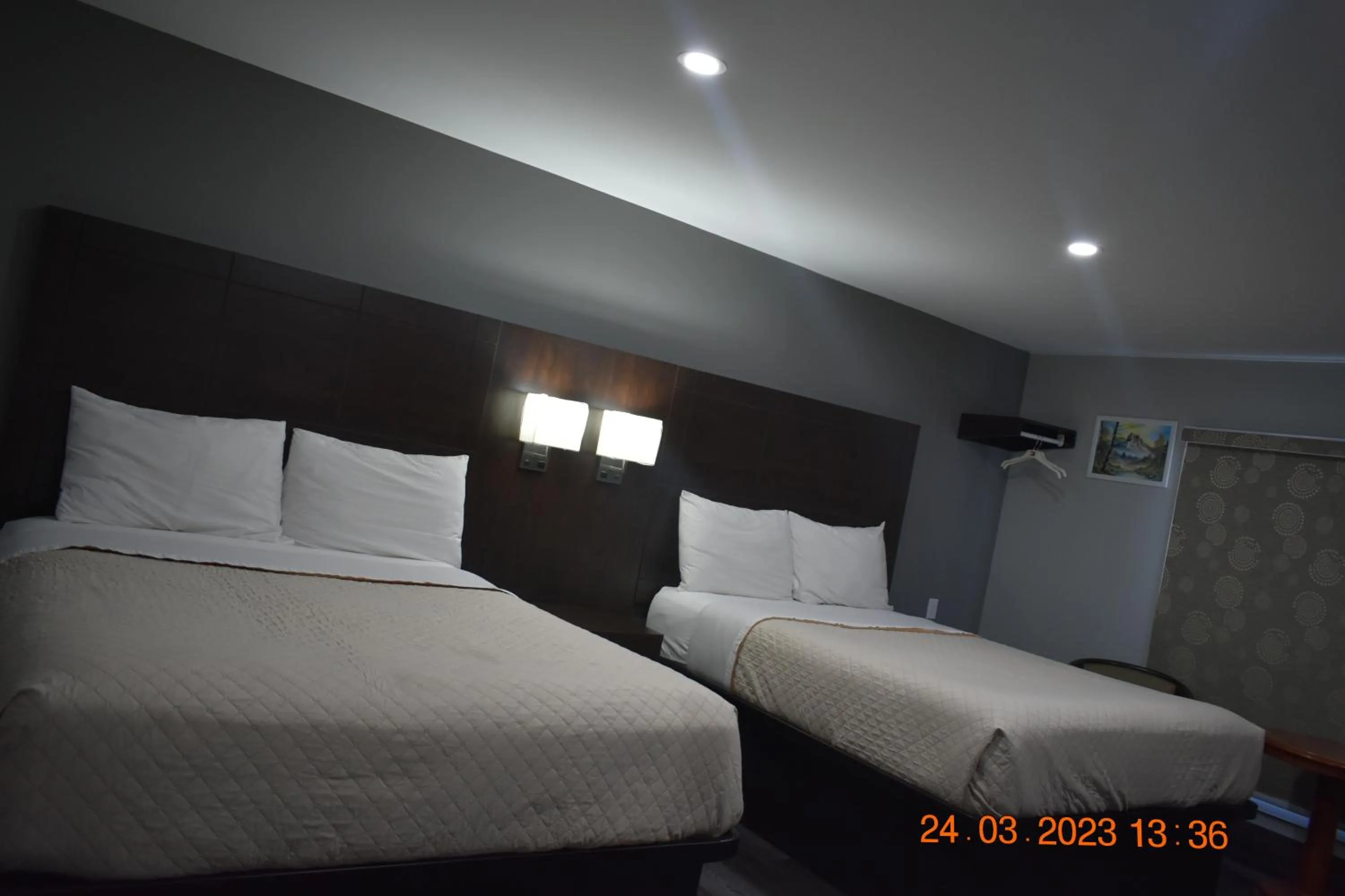 Bedroom, Bed in Time Travellers Motel