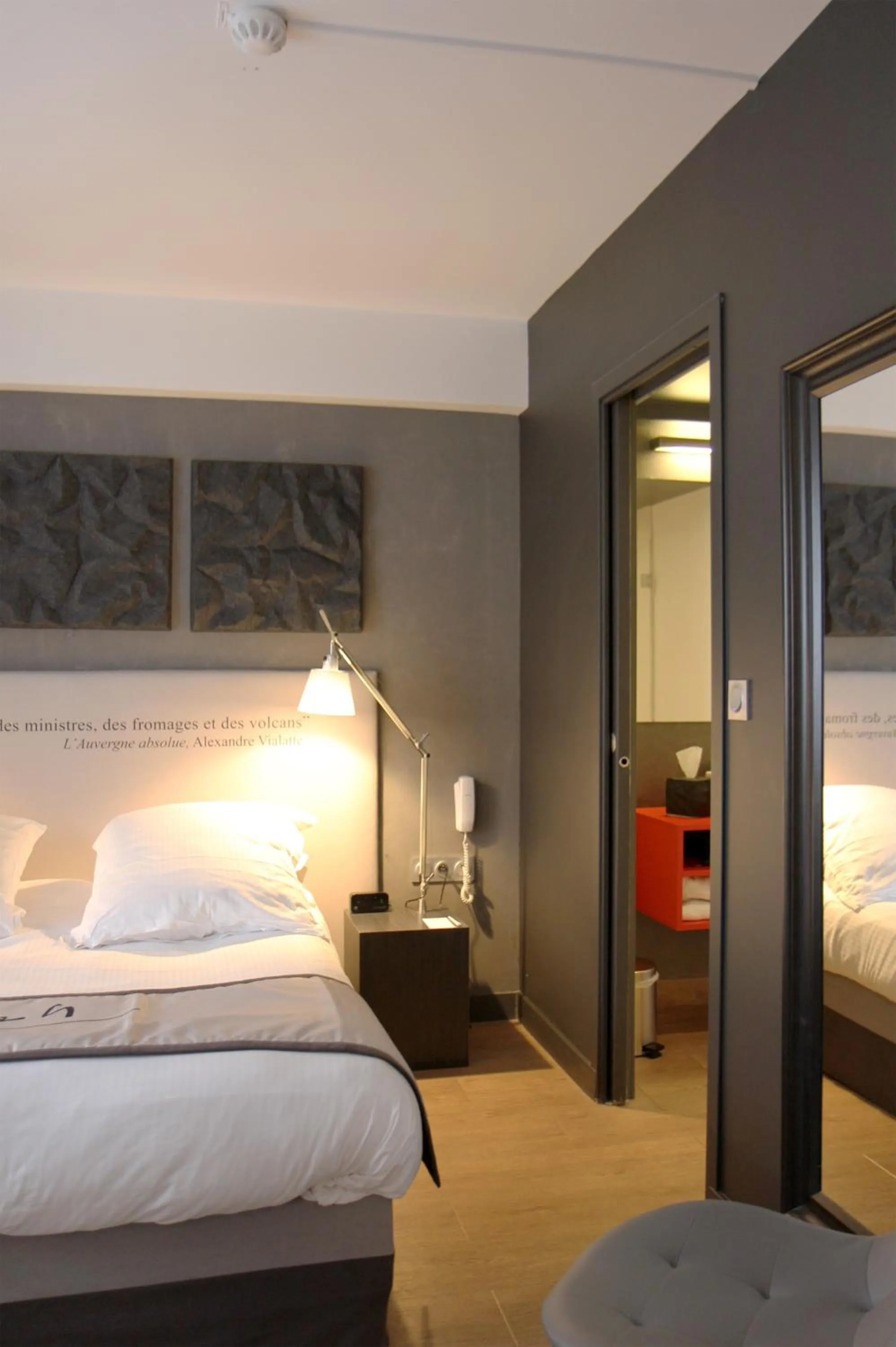 Photo of the whole room, Bed in Hotel Litteraire Alexandre Vialatte, BW Signature Collection