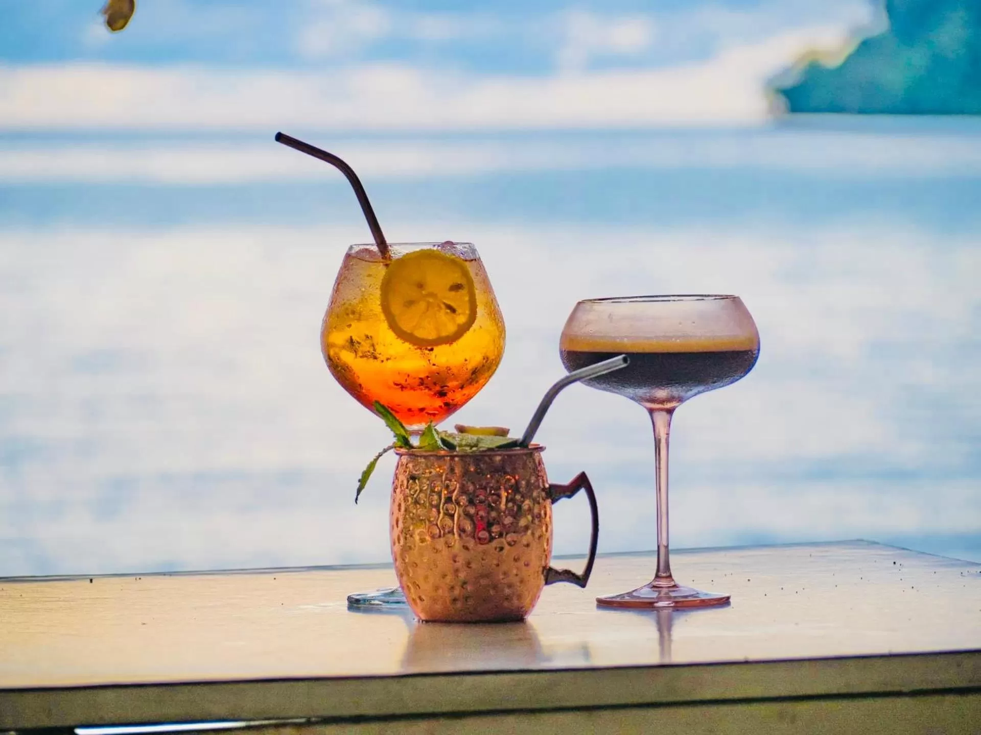 Drinks in Indie Beach Bungalows