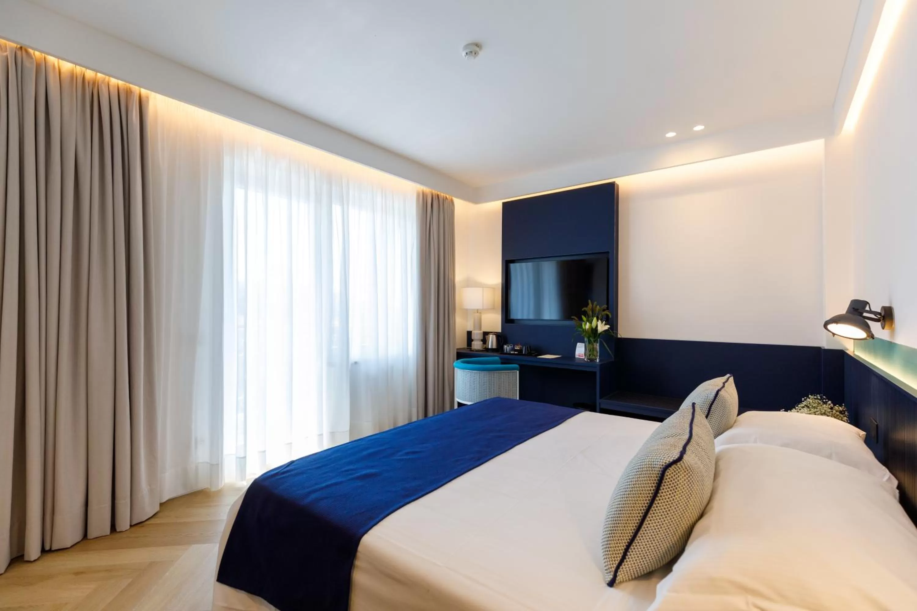 Bedroom, Bed in Grand Hotel Cesare Augusto