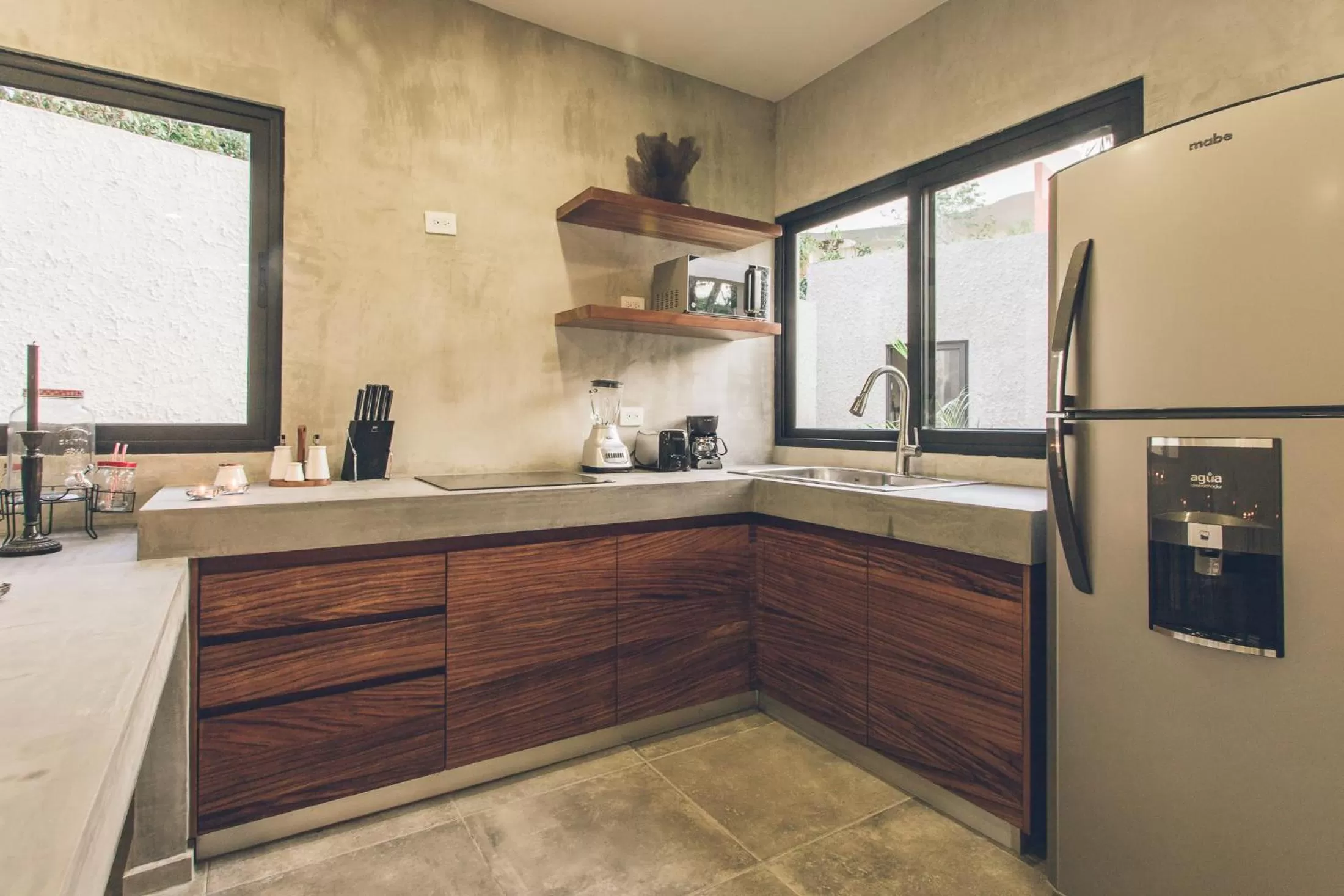 kitchen in Panacea Condo Tulum