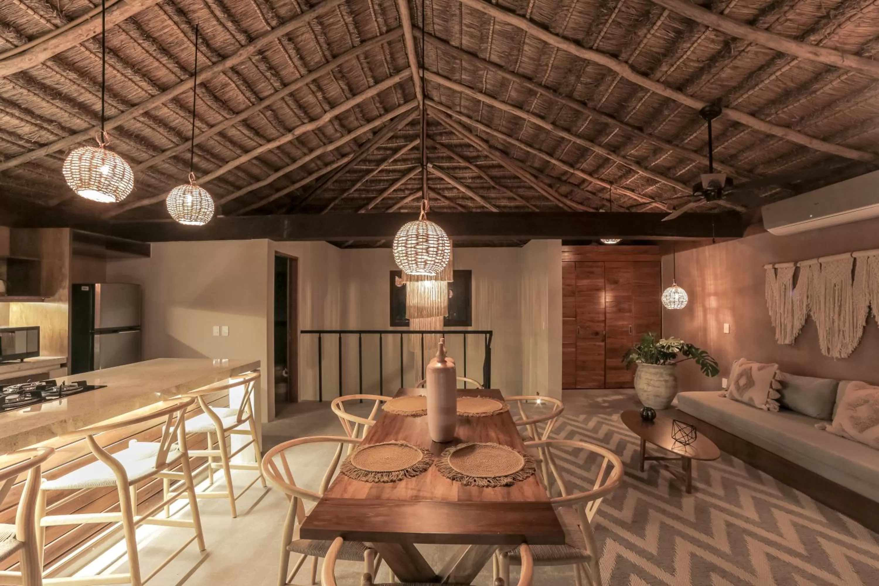 Seating area in Zereno Tulum Beach Club Access