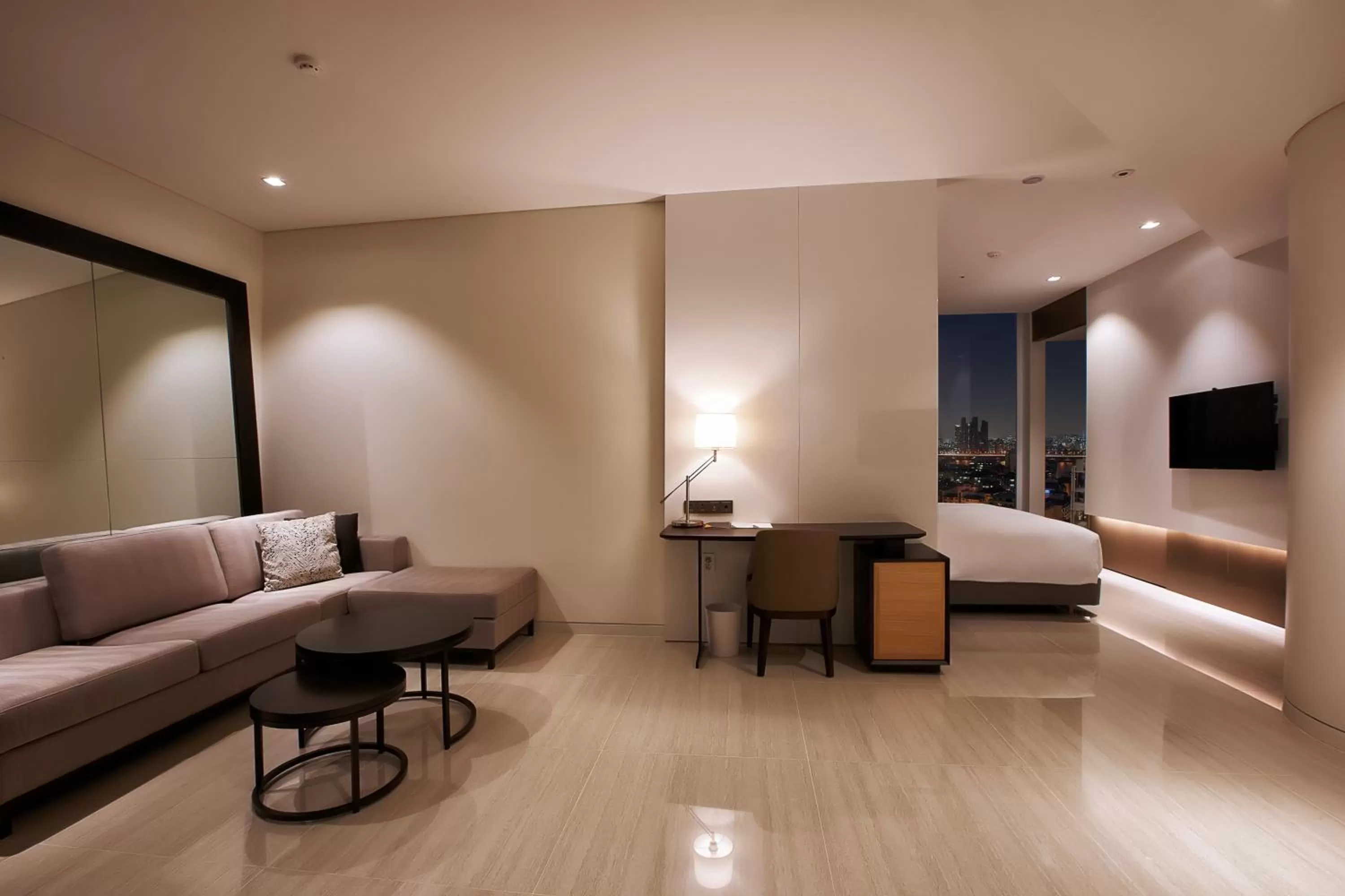 Decorative detail, Bed in Hotel Entra Gangnam