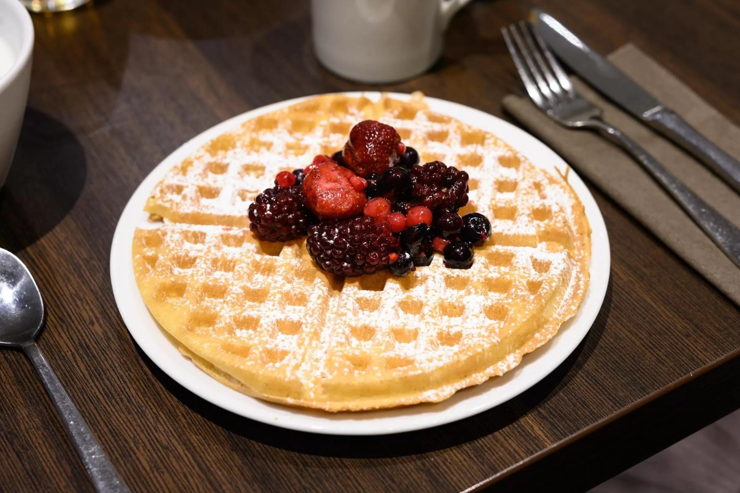 American breakfast in Leopold Hotel Oudenaarde