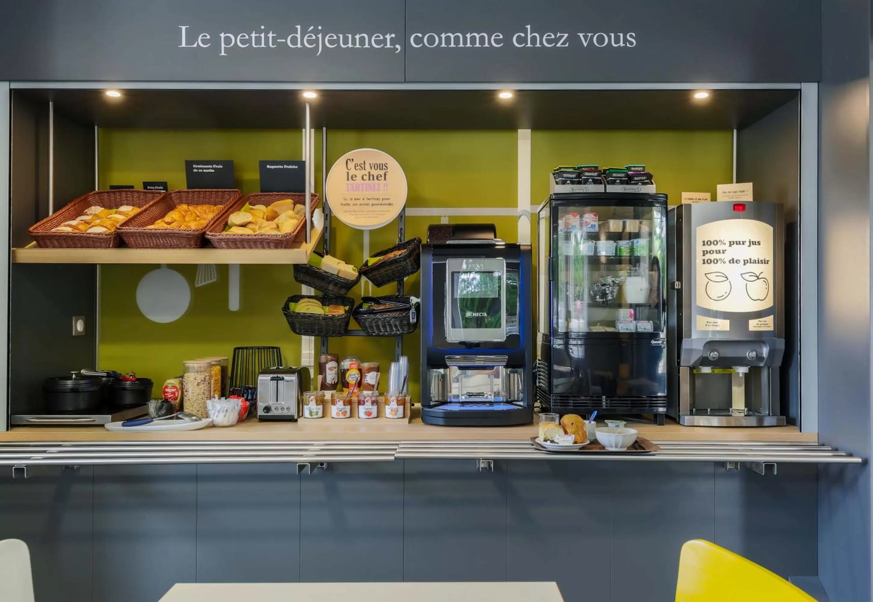 Buffet breakfast in B&B HOTEL Metz Jouy Aux Arches