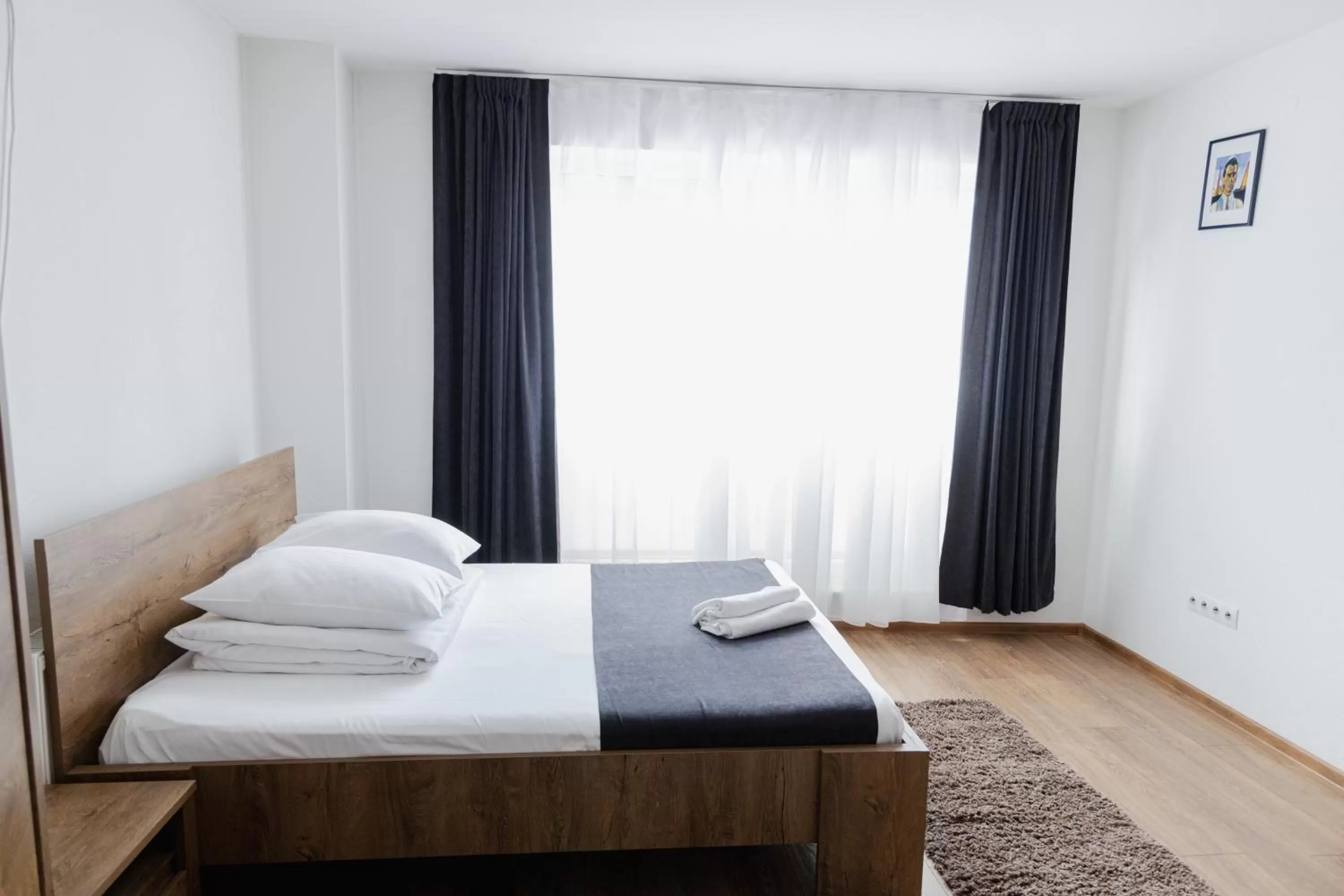 Bed in Pensiunea Pictorilor