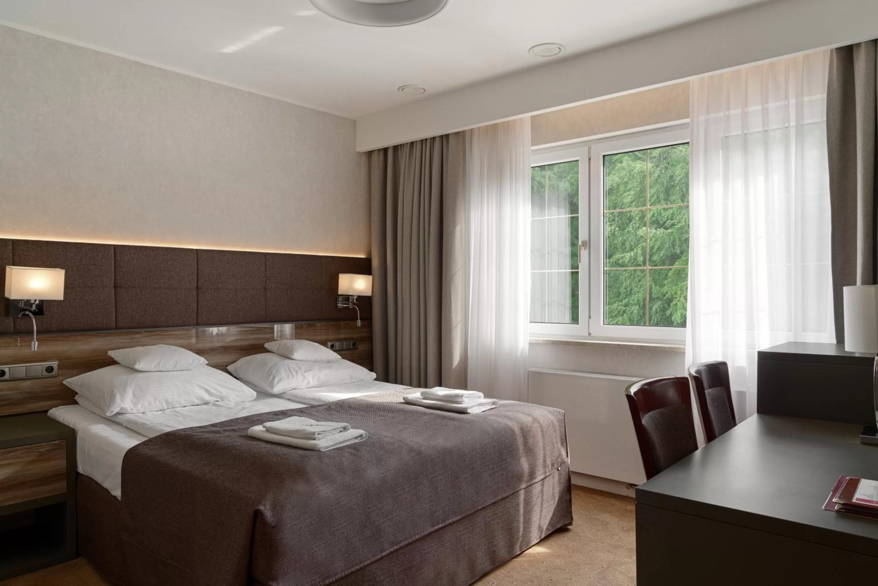 Bed in Hotel Villa Eva