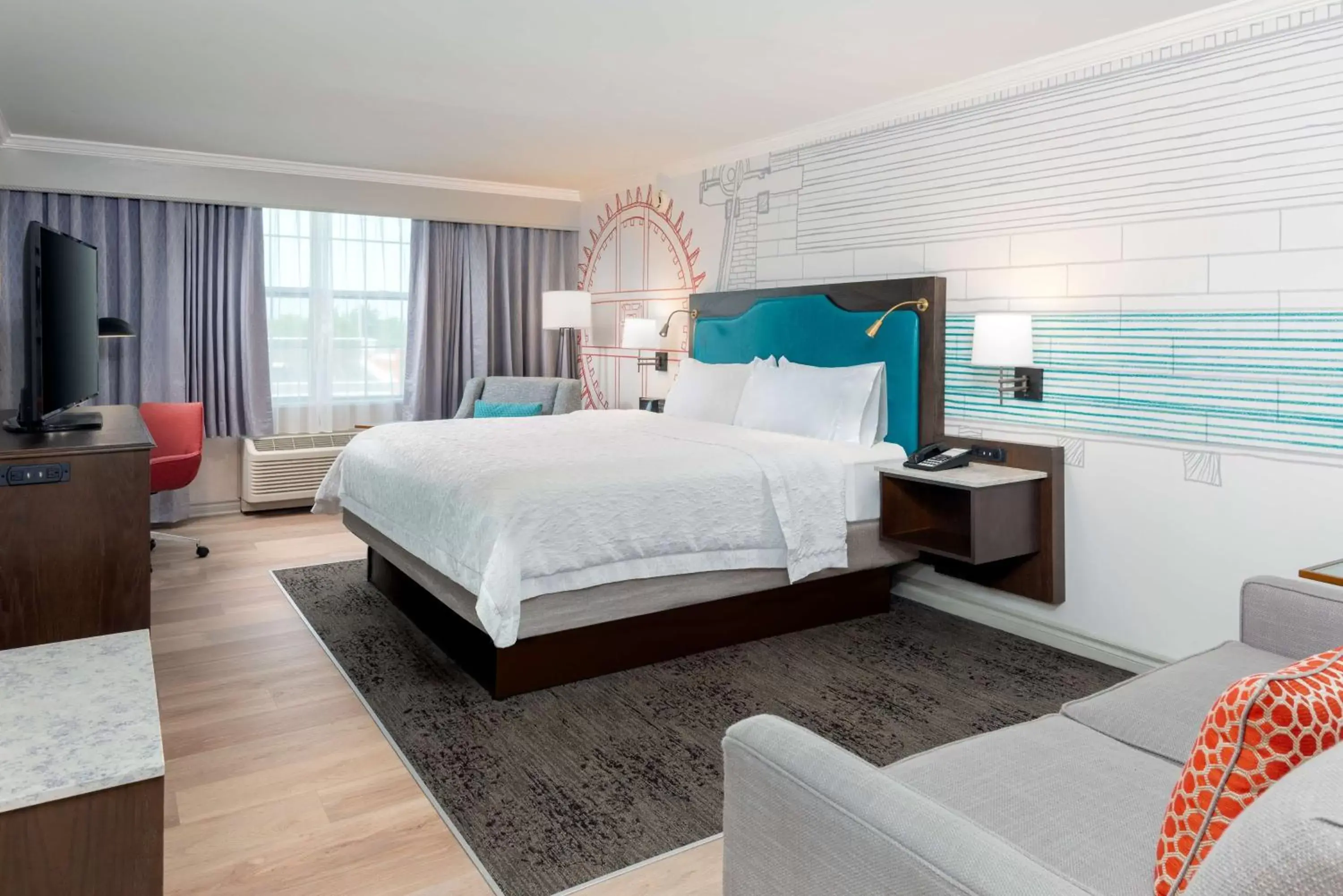 Deluxe King Room in Hampton Inn Buffalo-Williamsville Deluxe King Room in Hampton Inn Buffalo-Williamsville