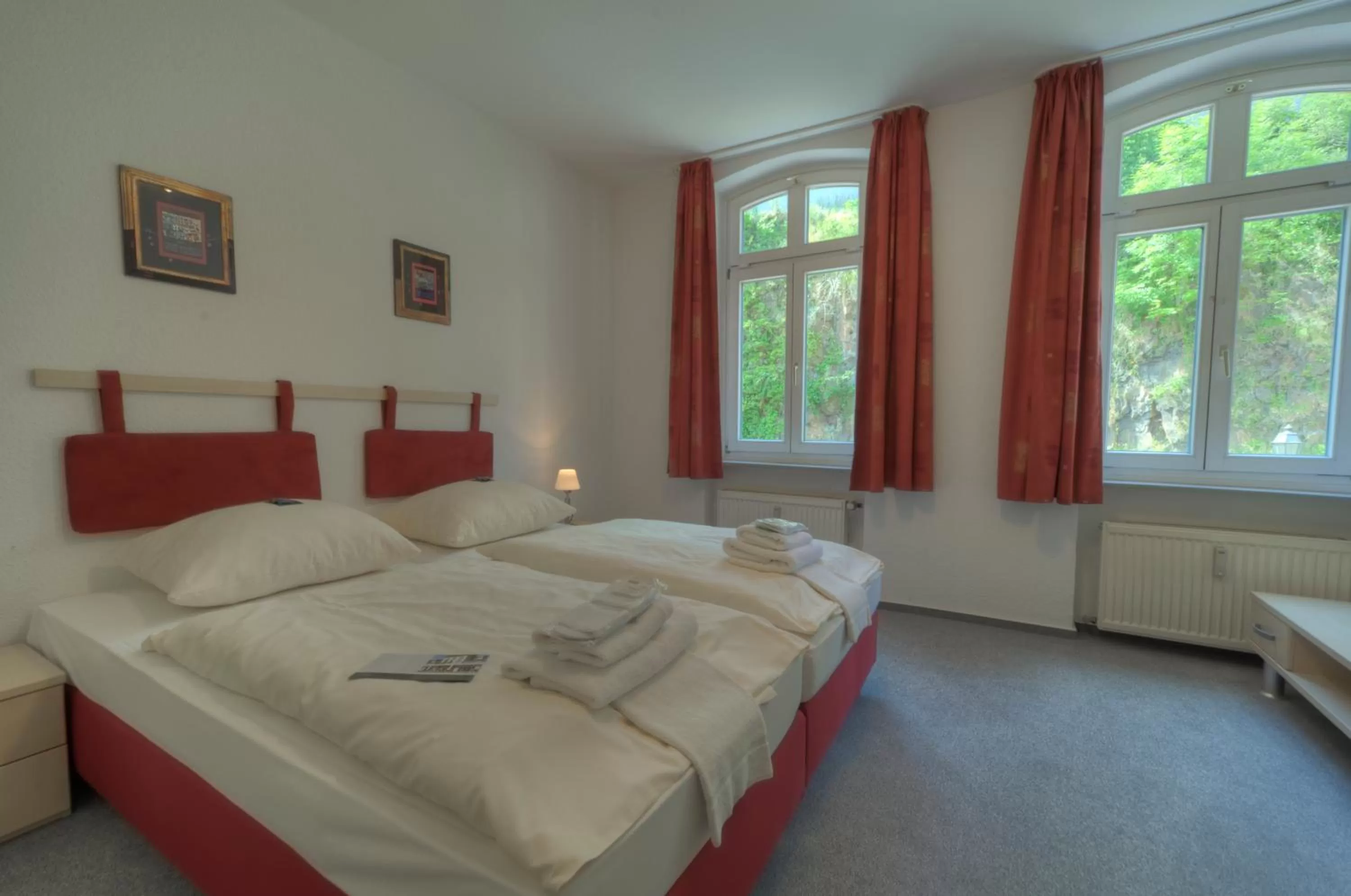 Photo of the whole room, Bed in Hotel Lahnschleife