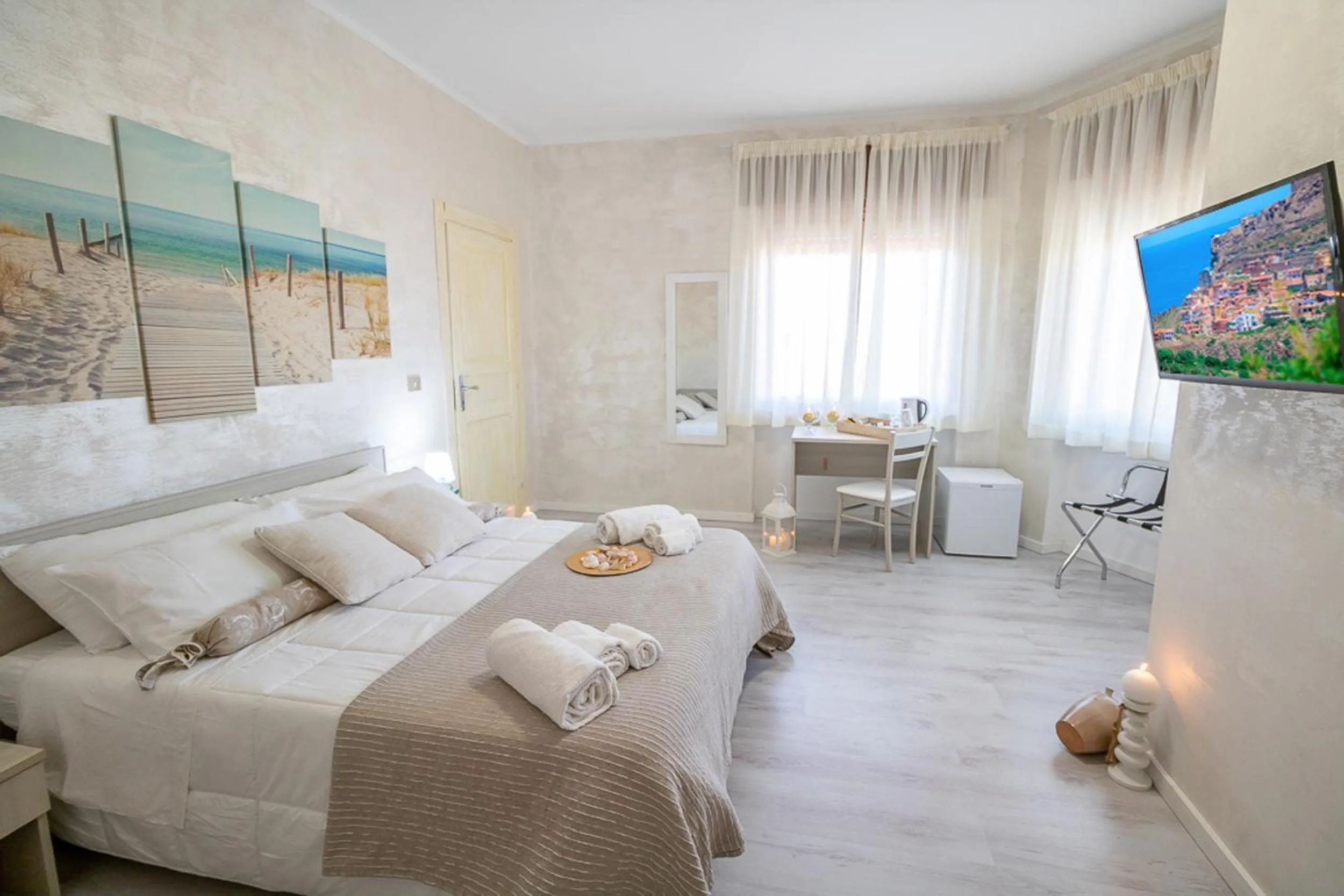 Bed in Hotel Ariadimari