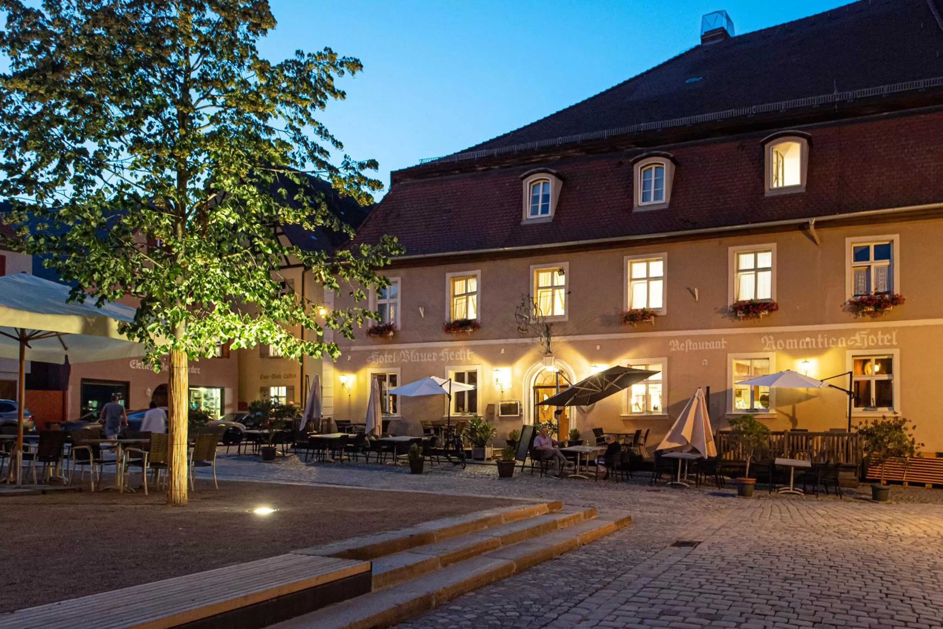 Property building in Romantica Hotel Blauer Hecht