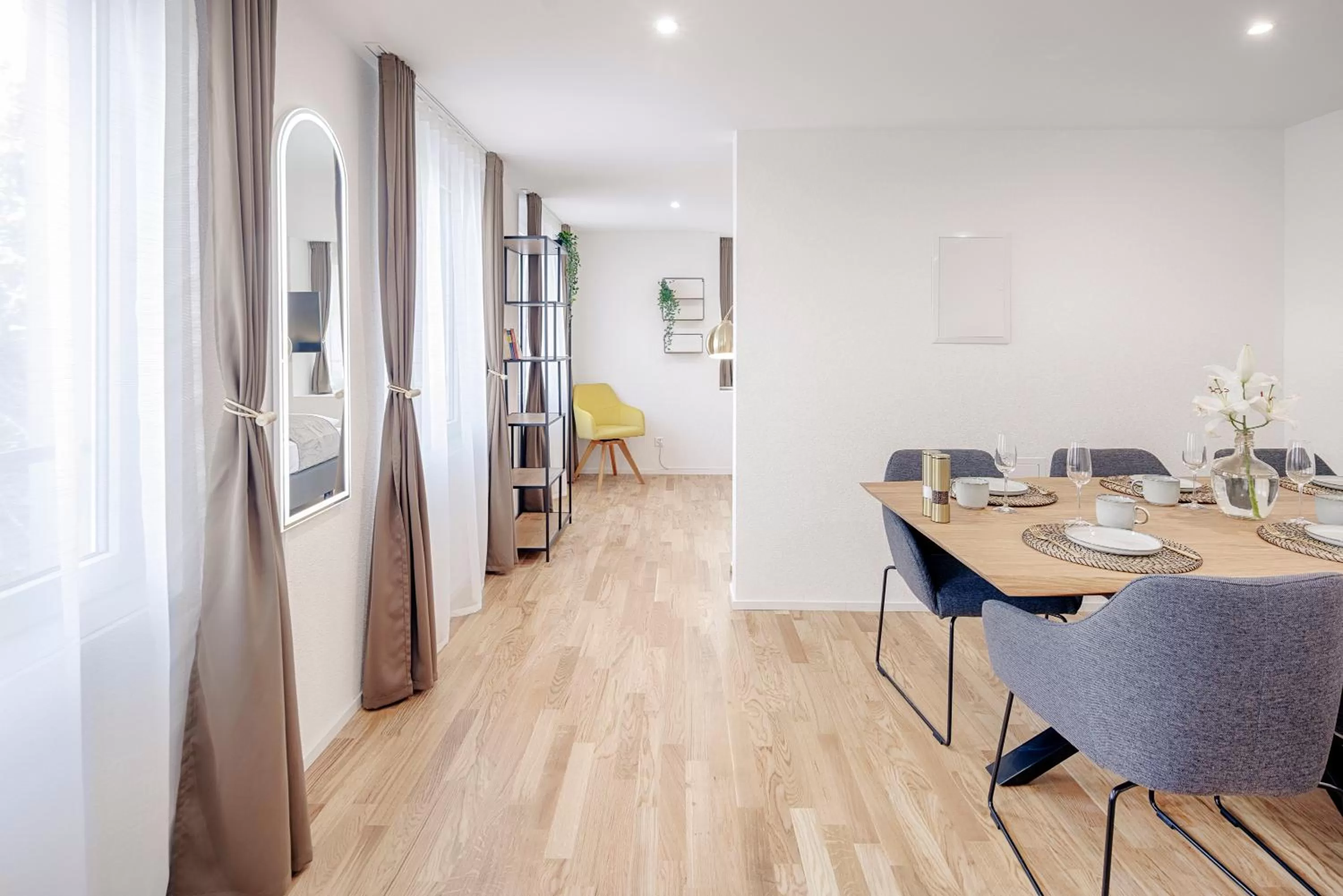 Living room in VISIMO Apartments St Georgen-Strasse St Gallen - Design City Nature