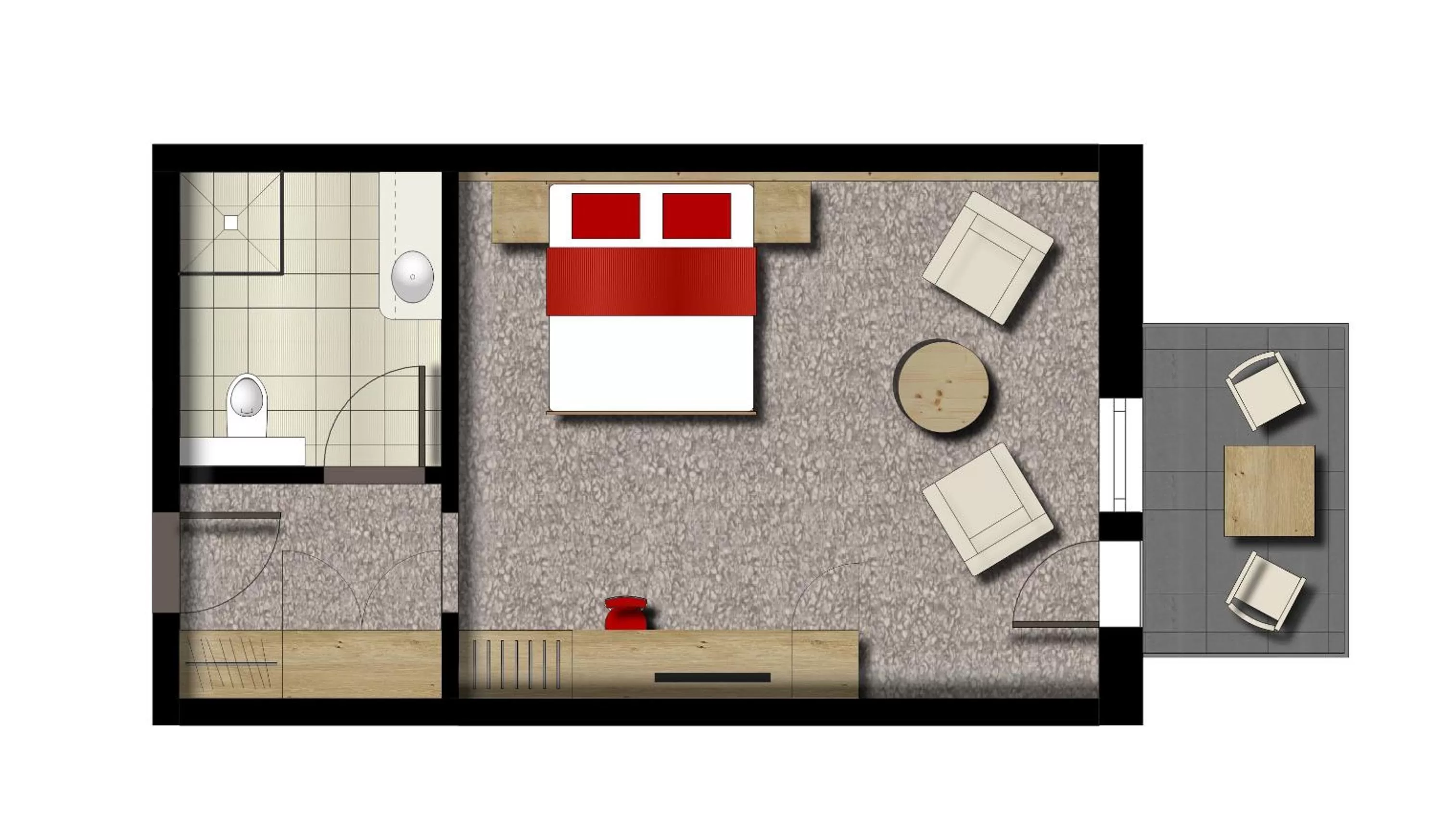 Bathroom, Floor Plan in Hotel & Pension Traumblick