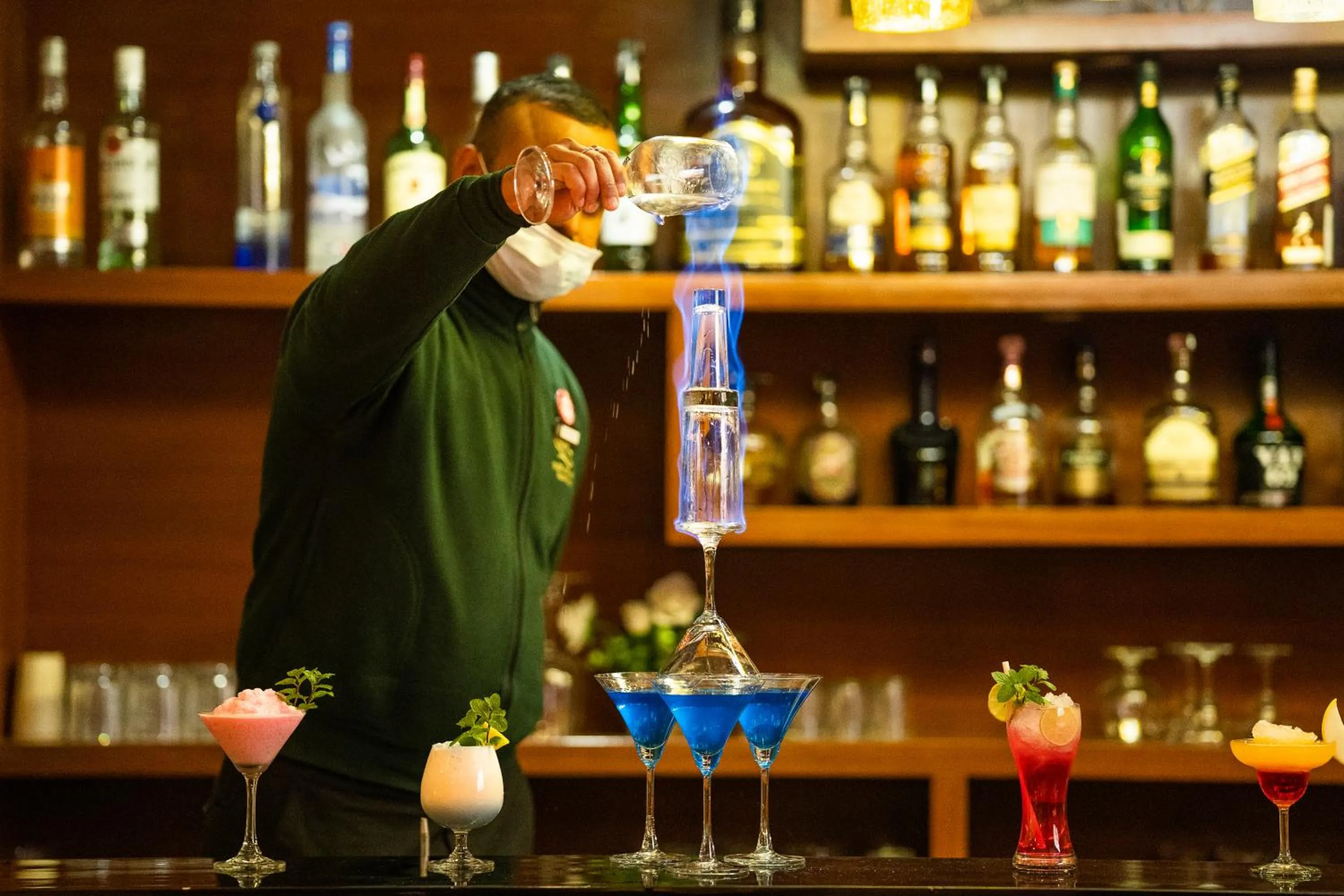 Lounge or bar in Indraprastha Spa Resort