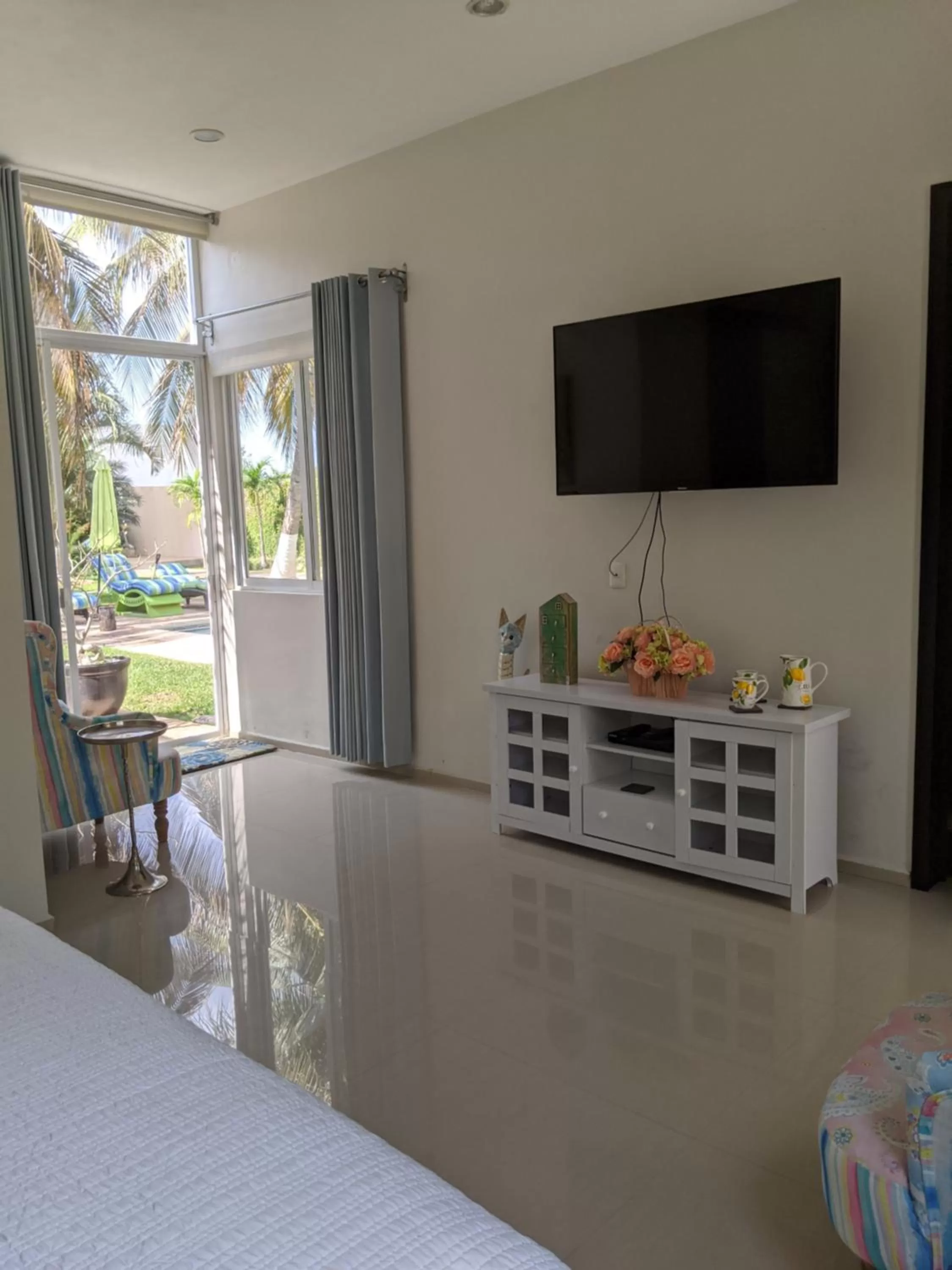 TV and multimedia, Bed in Casa Xcanatun