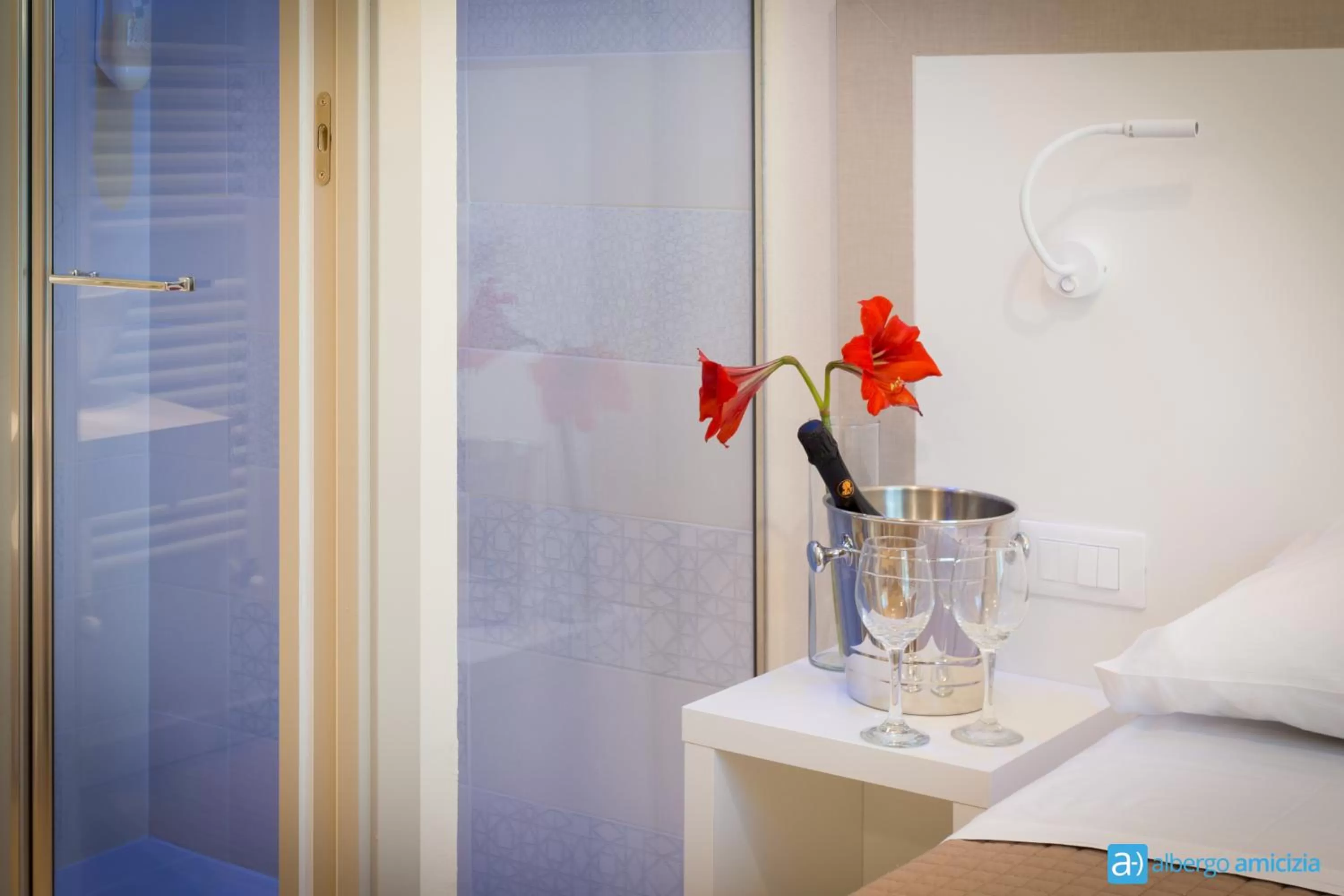 Decorative detail, Bed in Hotel Amicizia