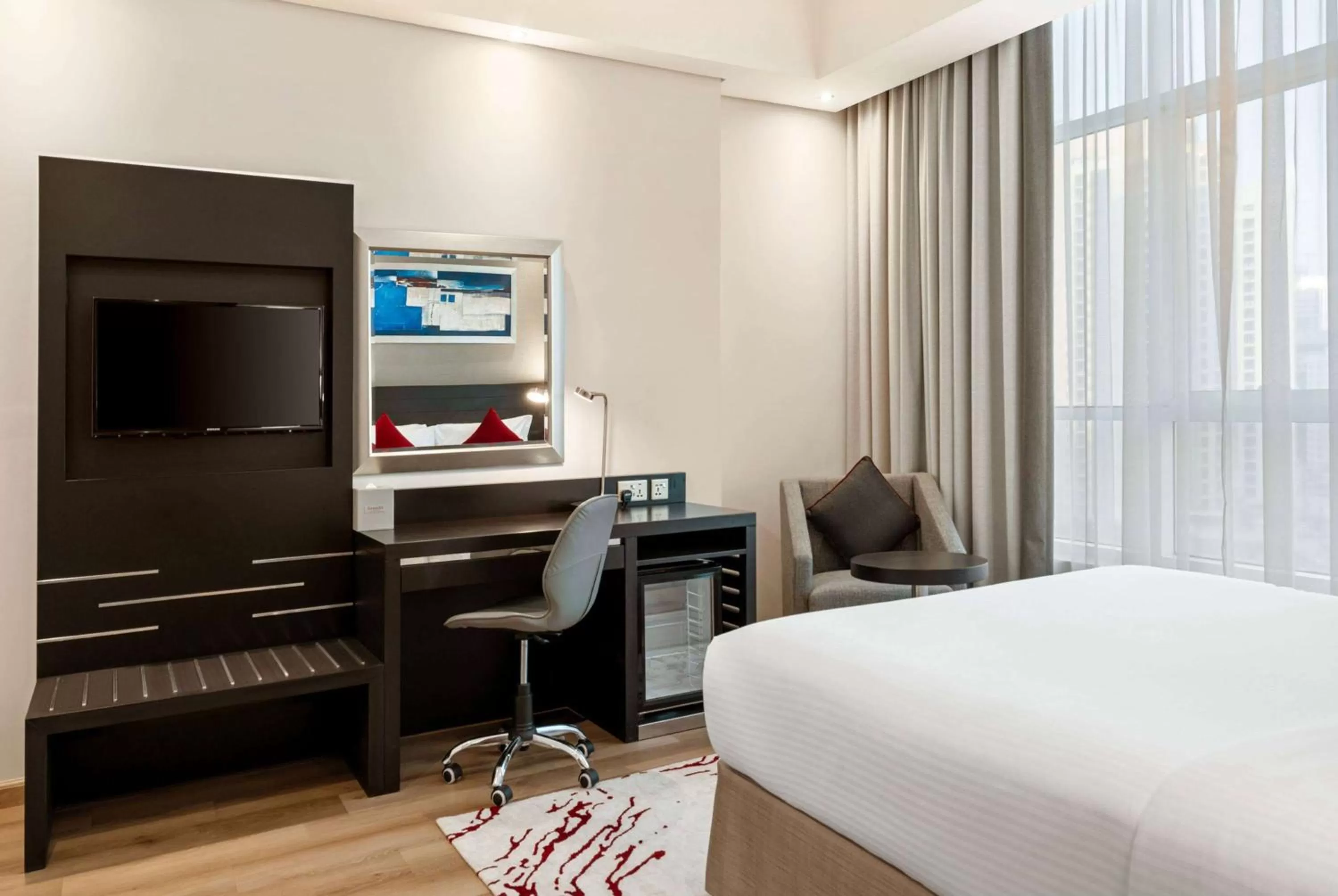 Photo of the whole room, Bed in Ramada by Wyndham Dubai Barsha Heights