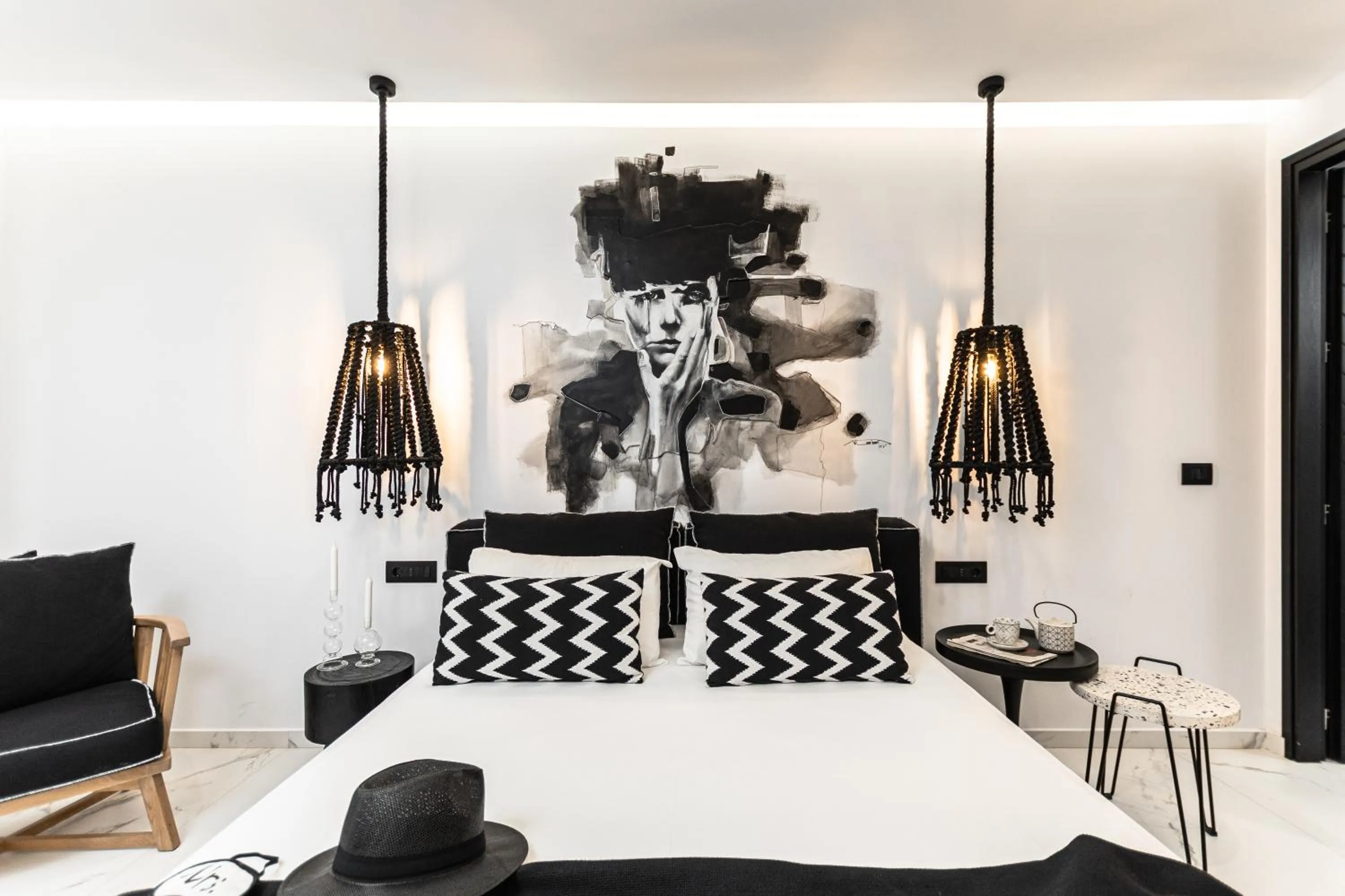 Bed in Hotel Palatia