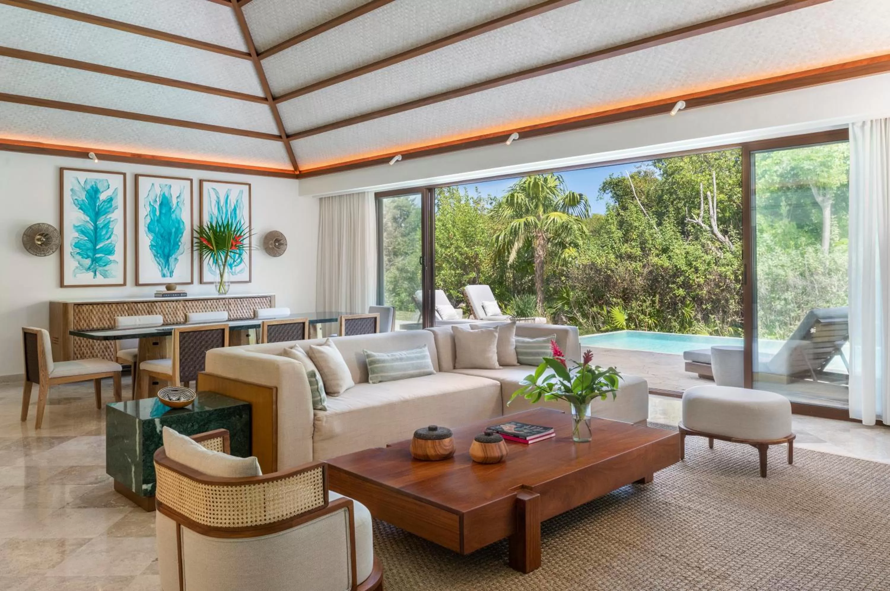 Living room in Fairmont Mayakoba Riviera Maya - All Inclusive